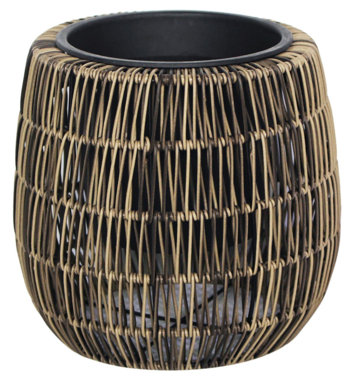 Pflanzkübel TrendLine Polyrattan Pflanztopf Ø 28 x 26 cm braun