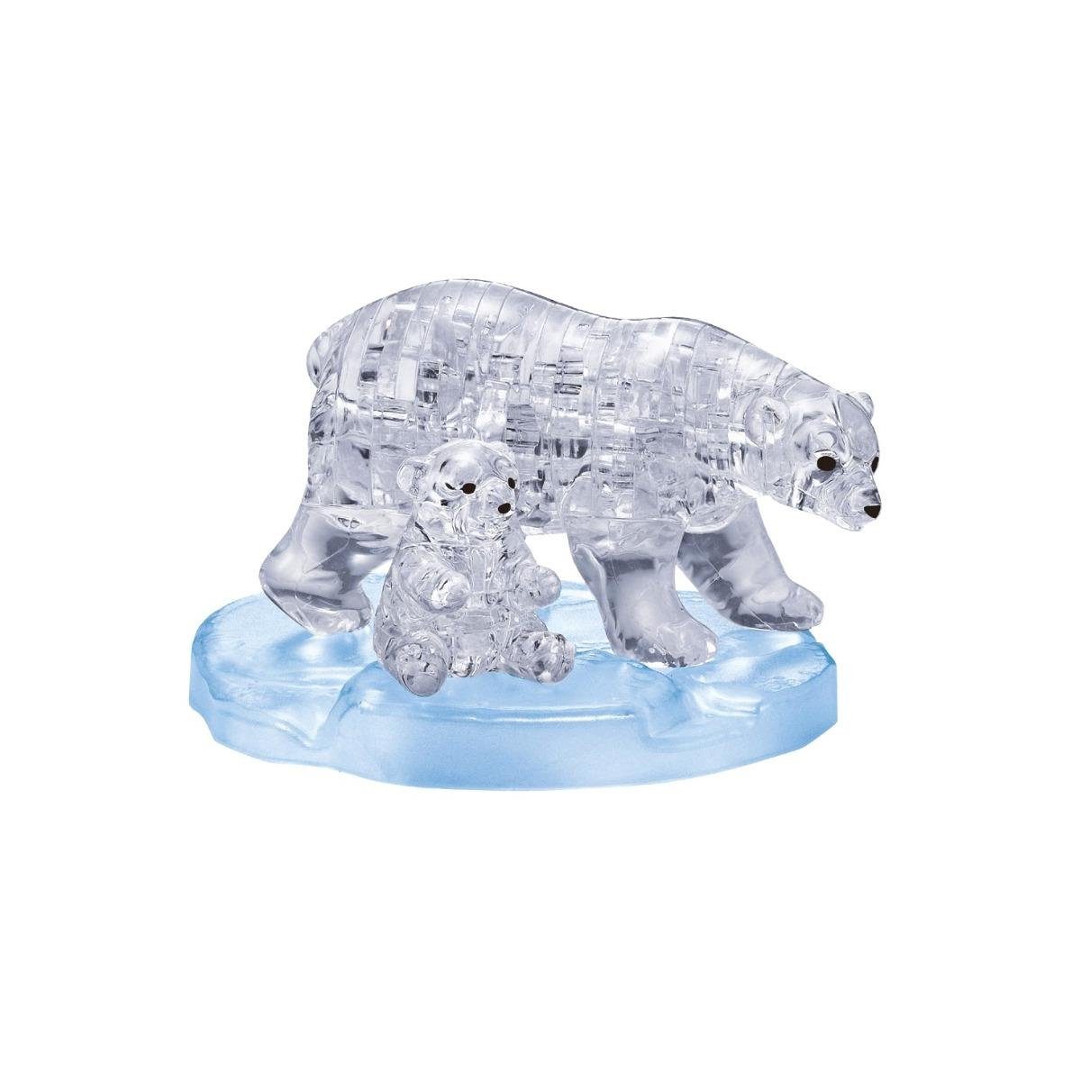 HCM KINZEL 3D-Puzzle HCM59182 - Crystal Puzzle: 3D Eisbärenpaar - 40 Teile..., 40 Puzzleteile