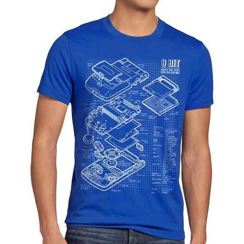 style3 Print-Shirt Herren T-Shirt Game Boy classic gamer mario super retro nes zelda handheld 8-Bit