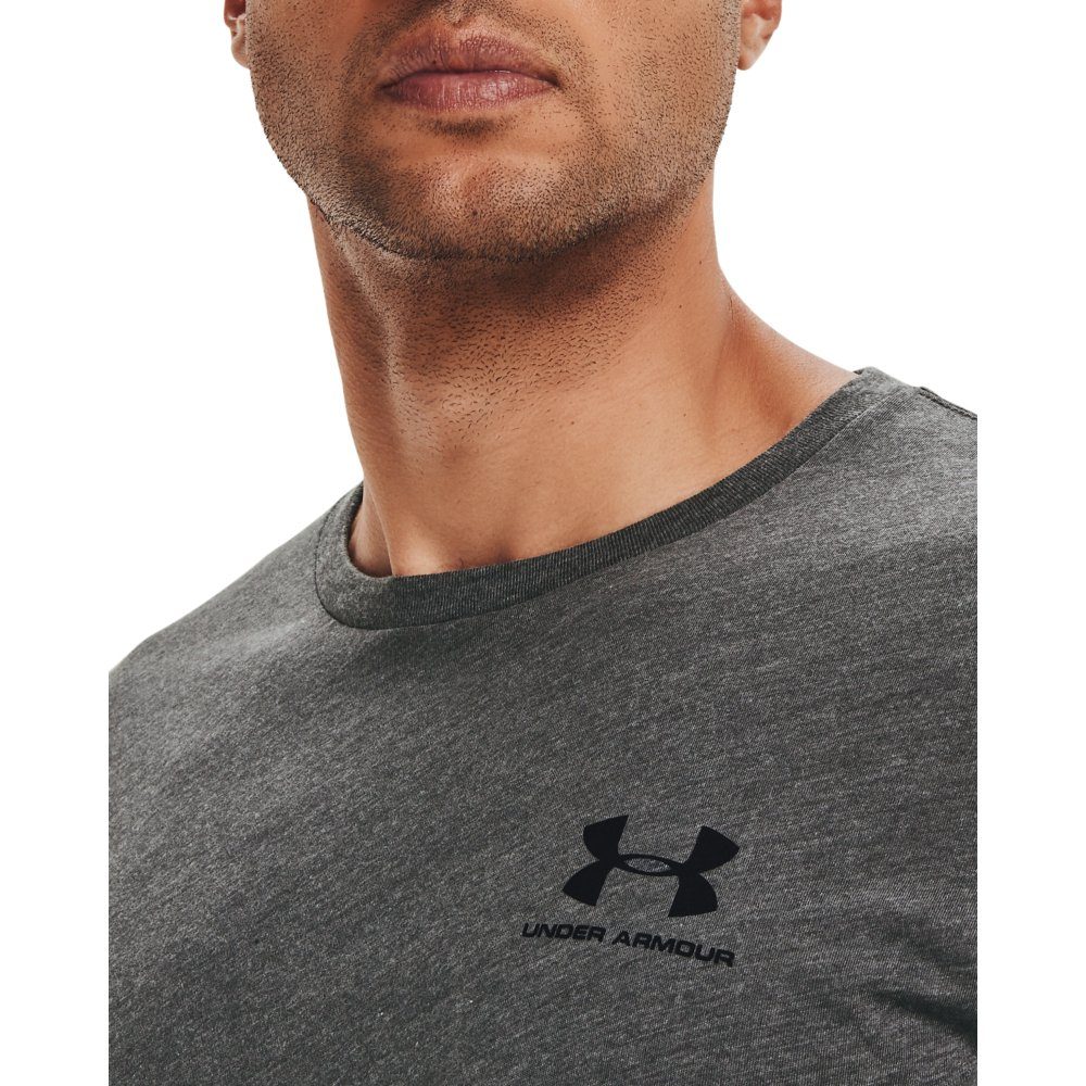 Under Armour® 019 CHEST Heather SS LEFT Medium SPORTSTYLE Funktionsshirt Charcoal