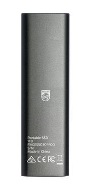 Philips FM01SS030P/00 externe SSD (1TB) SATA" 540 MB/S Lesegeschwindigkeit, 520 MB/S Schreibgeschwindigkeit,Ultra Speed USB-C 3.2, Space Grey