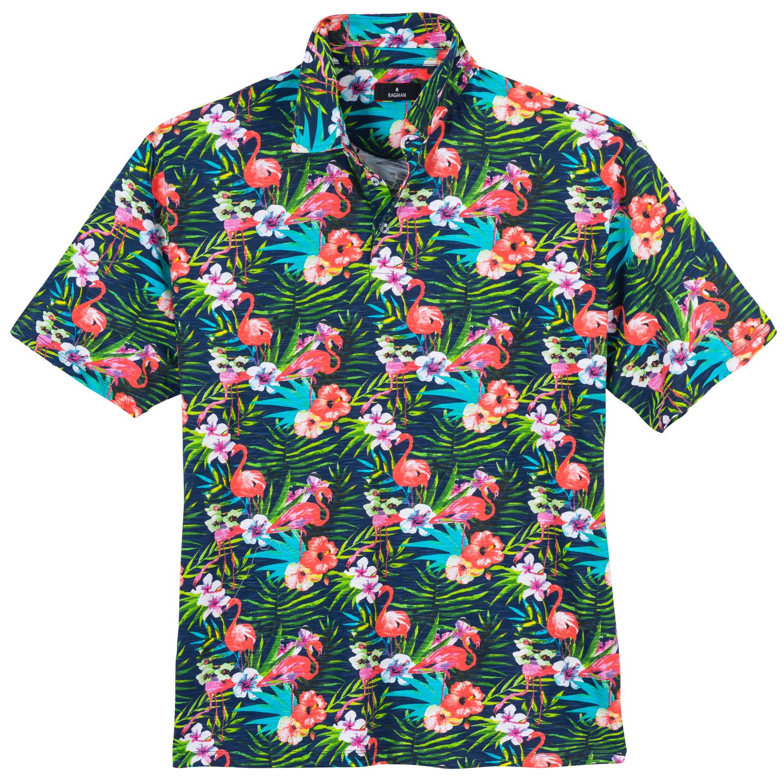 RAGMAN Poloshirt Ragman Poloshirt XXL Alloverprint günstig online kaufen