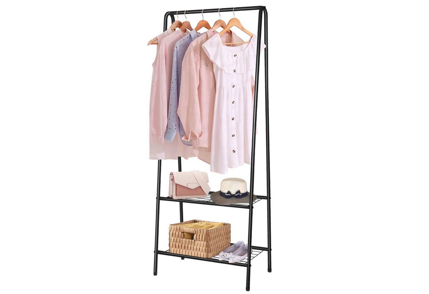 Youyijia Kleiderständer Clothes Rack Metal Clothes Rail 60 cm x 151 cm Small Coat Stand