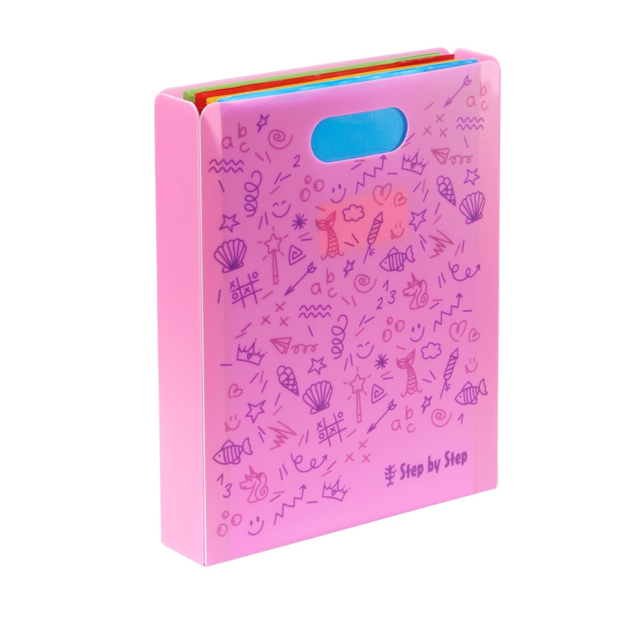 Hefter Heftbox mit Tragegriff, transparent, bis DIN A4, K