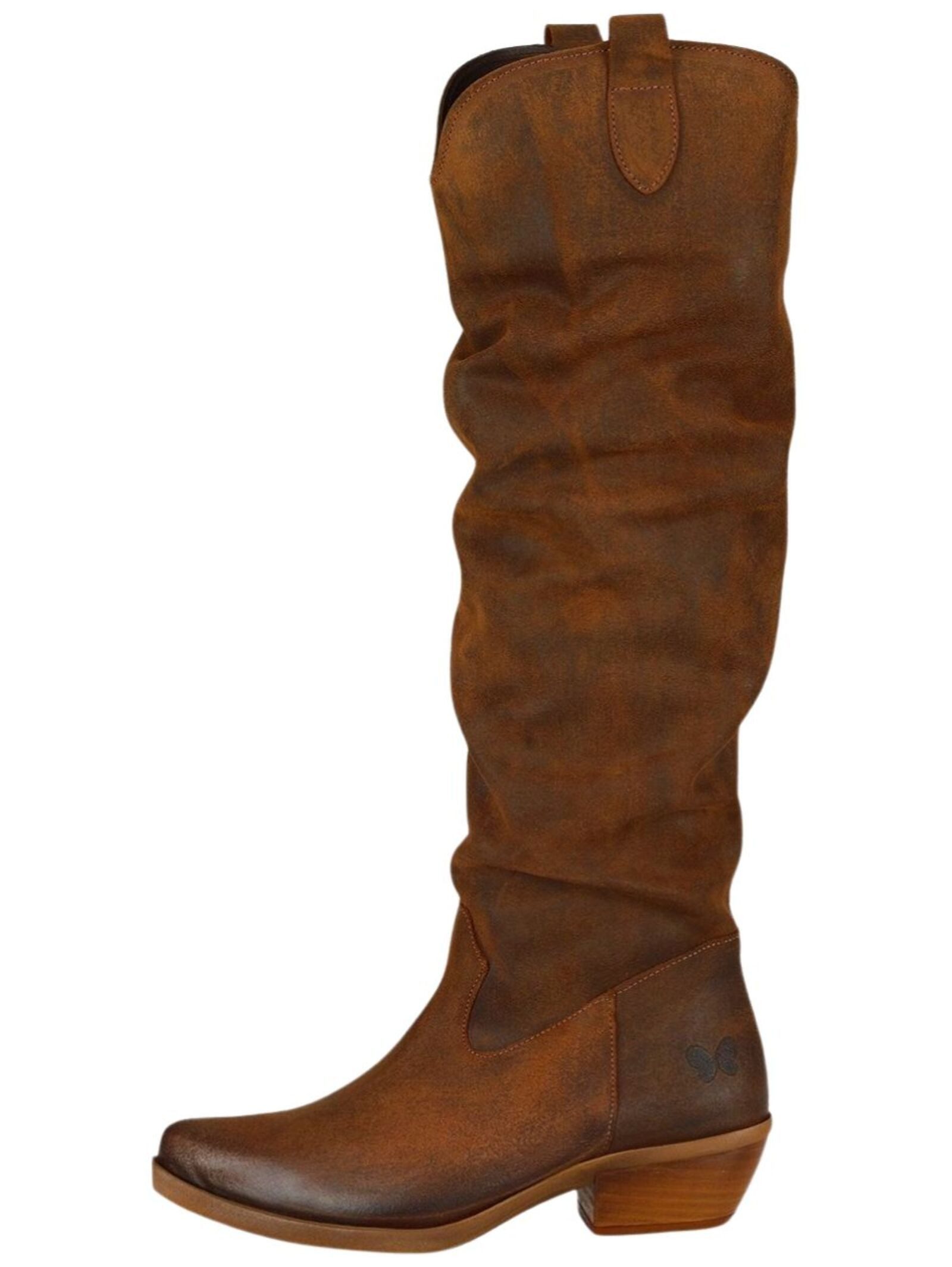 Felmini Wide Fit Stiefel Leder Bikerboots günstig online kaufen
