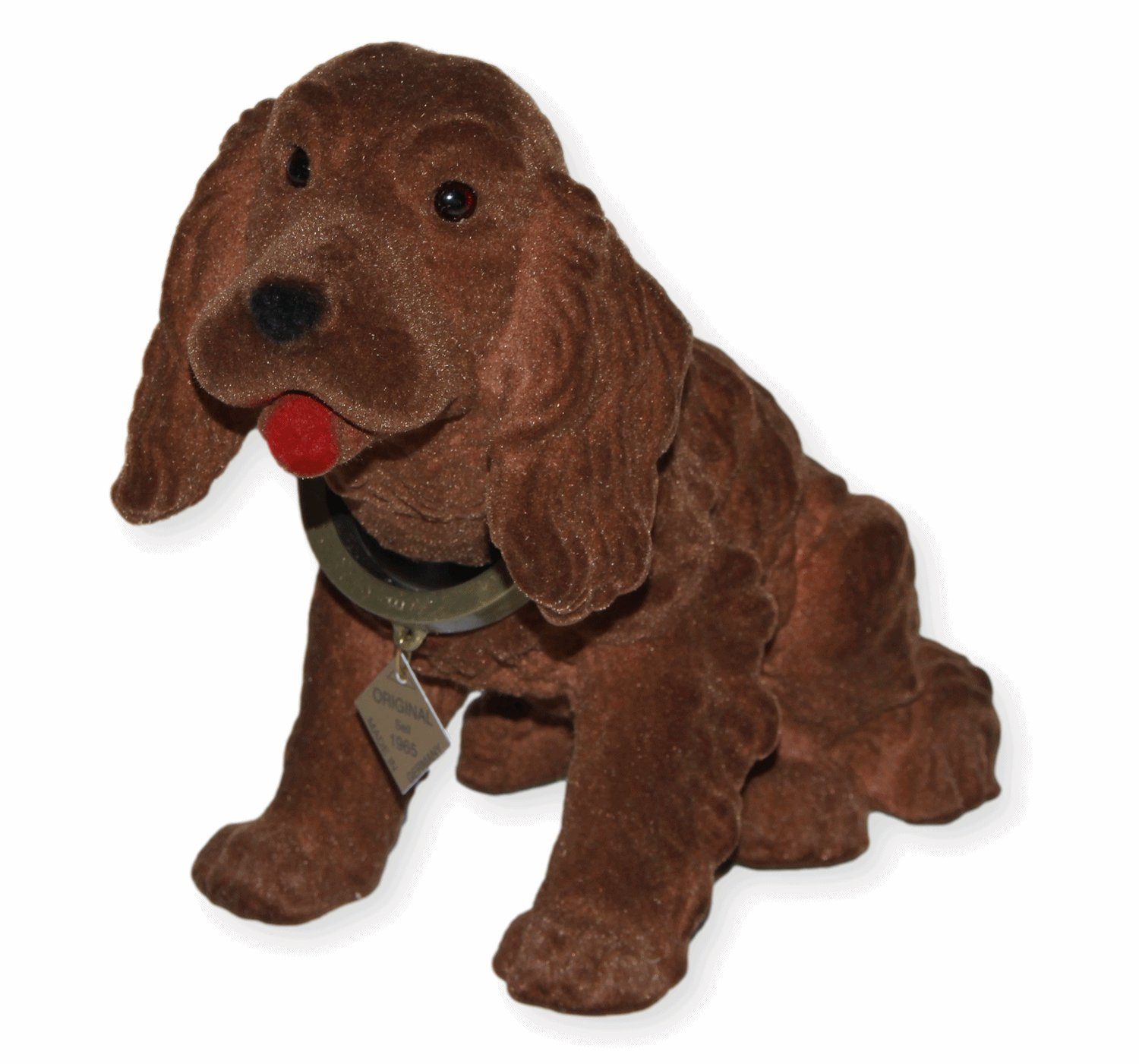 Rakso Oskar Schneider GmbH Tierfigur Wackelfigur Hund Cocker Spaniel H 19 cm groß Figur mit Wackelkopf