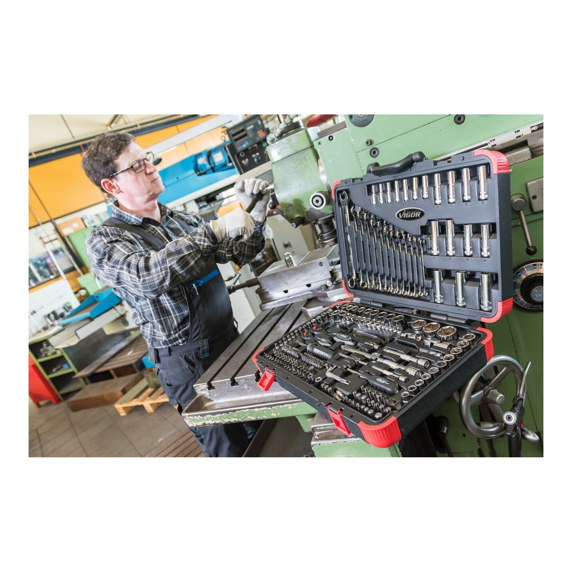 VIGOR Steckschlüssel VIGOR Innenvierkant Antrieb 6,3 = 1/4 Zoll Innenvierkant Antrieb 10 =
