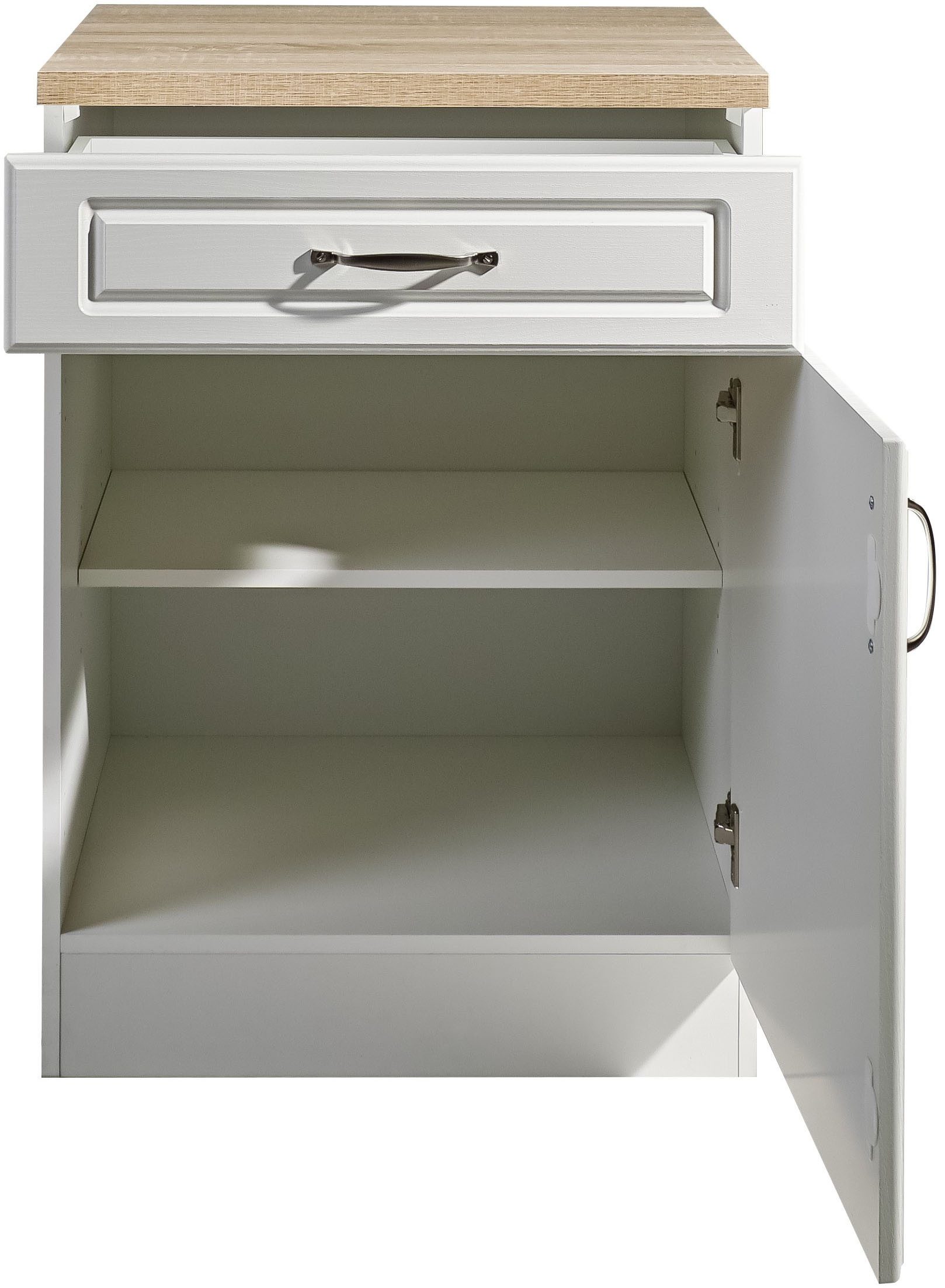 wiho Küchen Unterschrank Linz 60 cm breit, in Landhaus-Optik – Bild 3 von 4