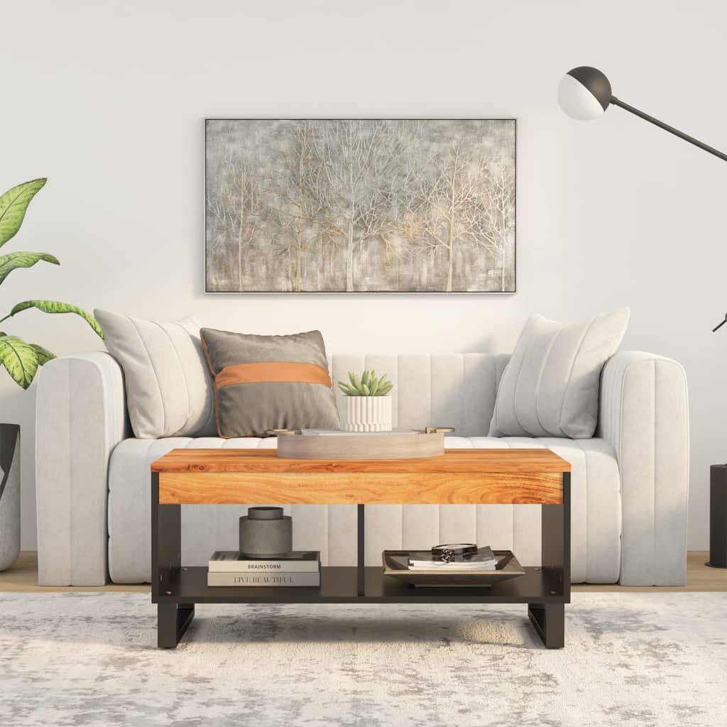 furnicato Couchtisch 90x50x40 cm Massivholz Akazie günstig online kaufen