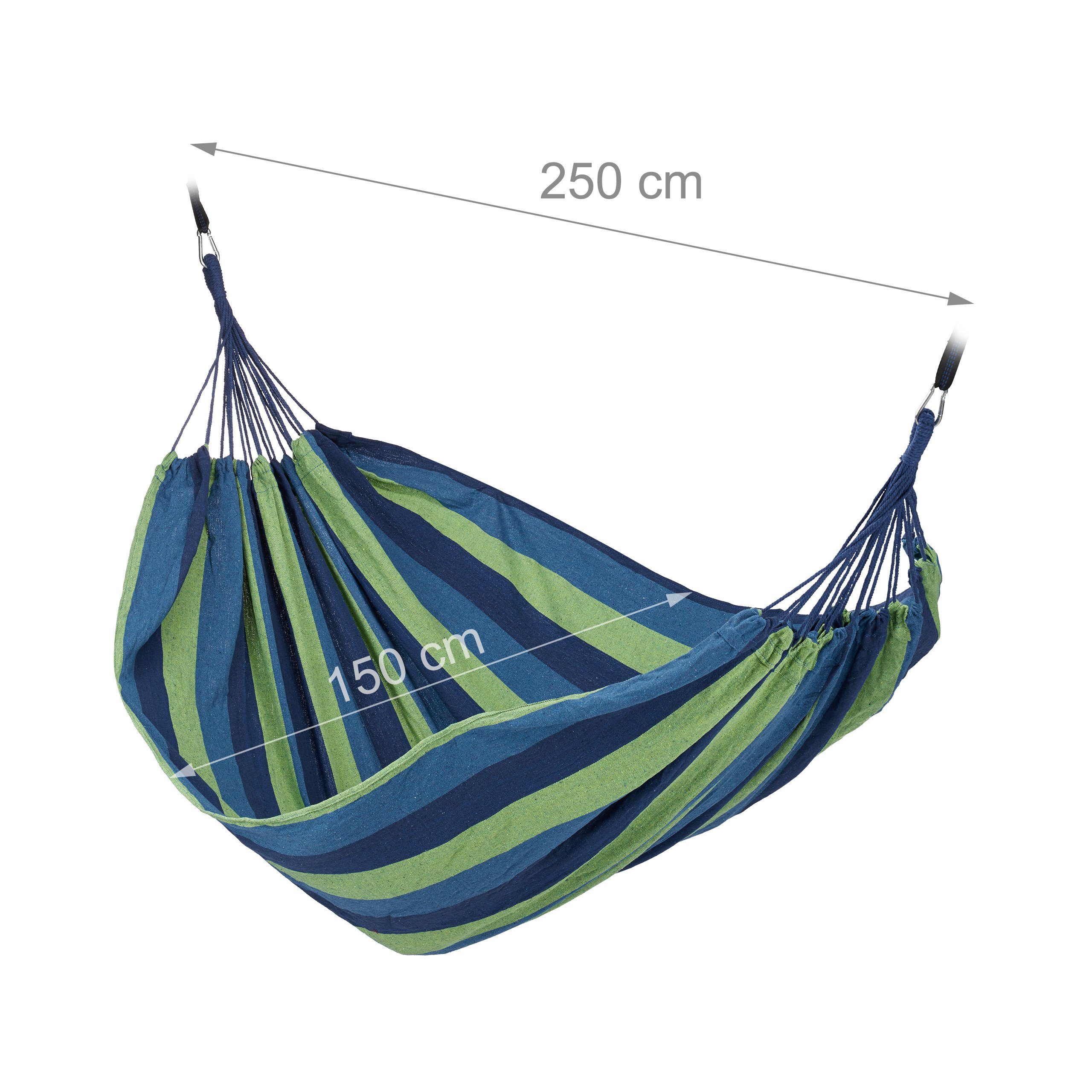 relaxdays Stabhängematte XXL Hängematte bis 300 kg (6 St) – Bild 4 von 5