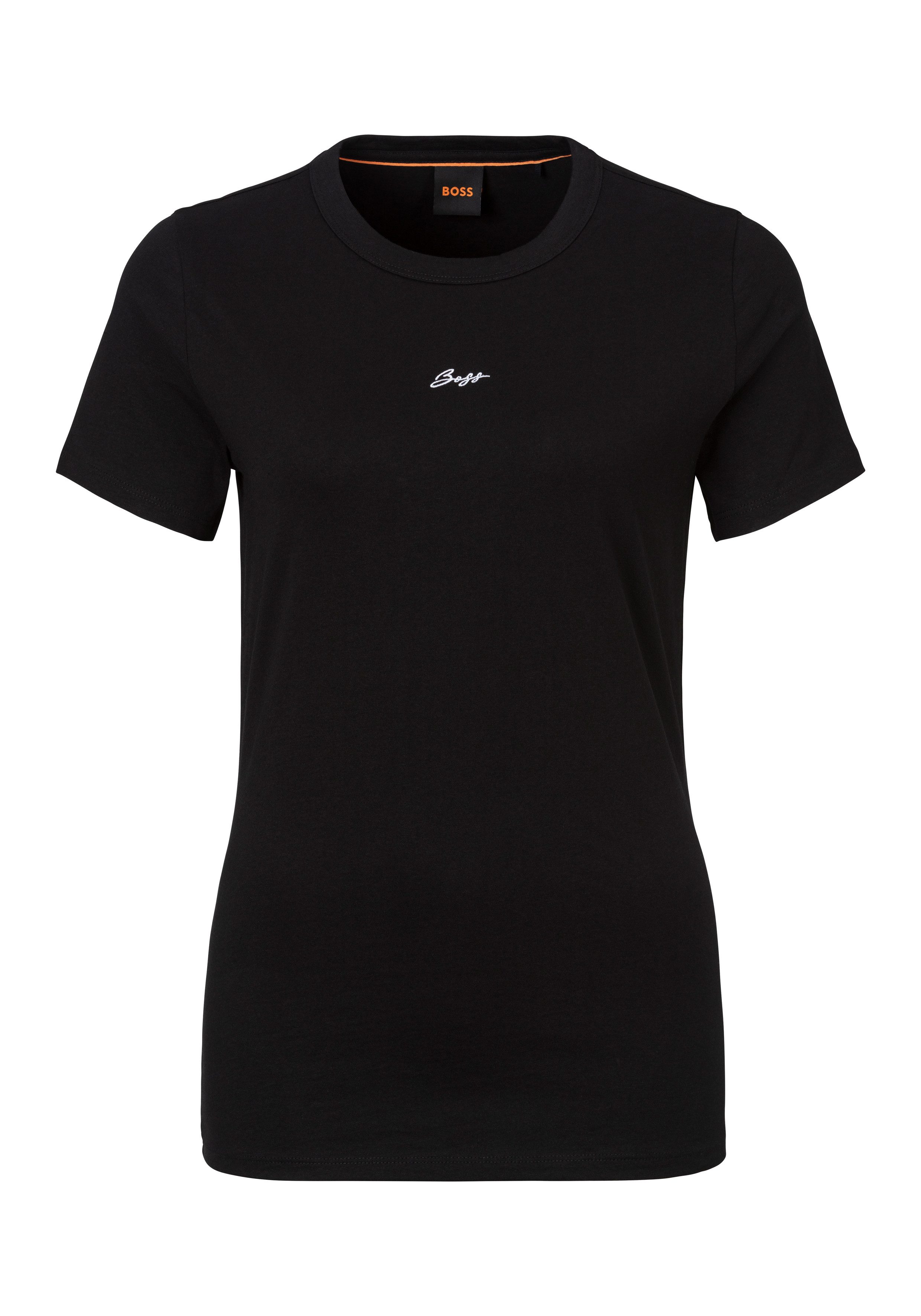 BOSS ORANGE T-Shirt Elogo Premium Damenmode günstig online kaufen