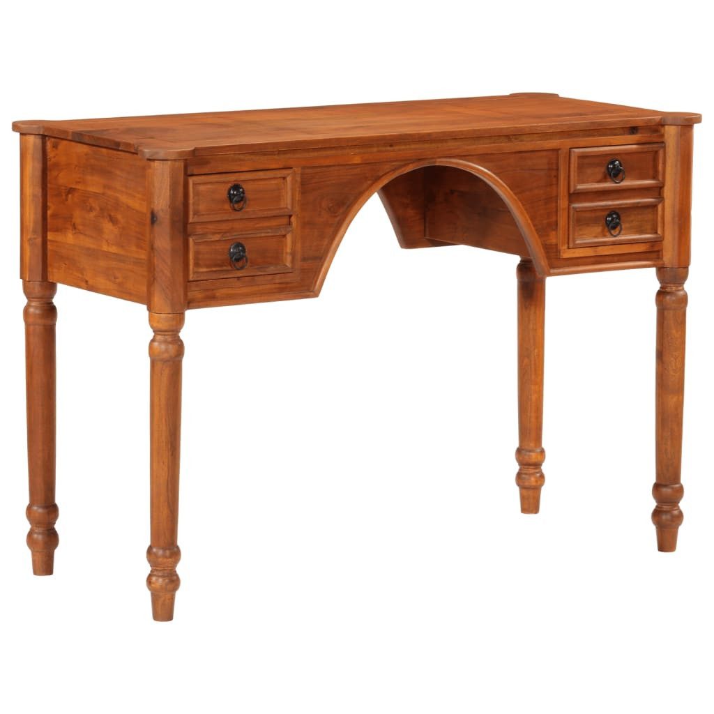 Schreibtisch NA Schreibtisch mit Schubladen 110x50x76 cm Massivholz Akazie