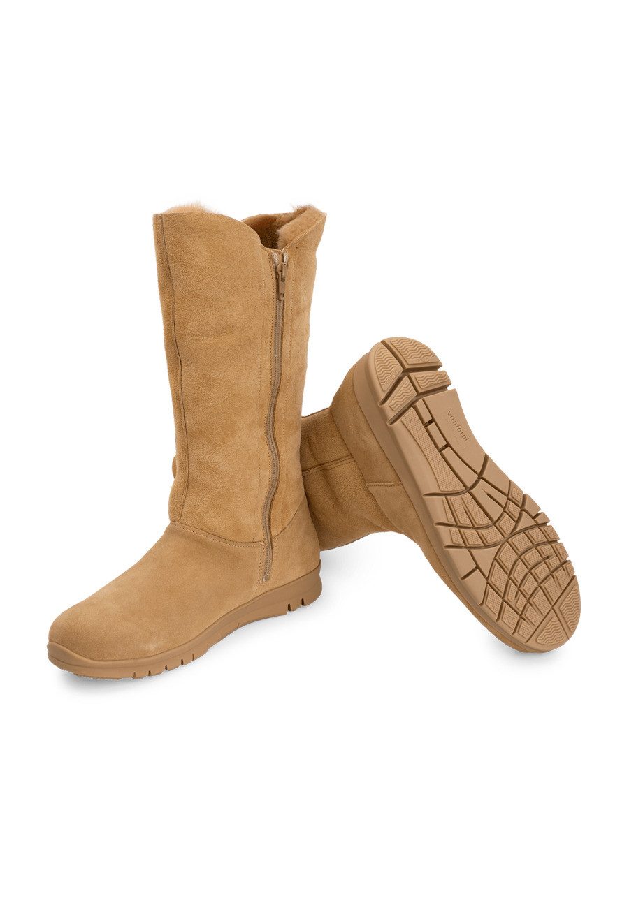 vitaform Damenschuhe Stiefel Veloursleder Stiefel