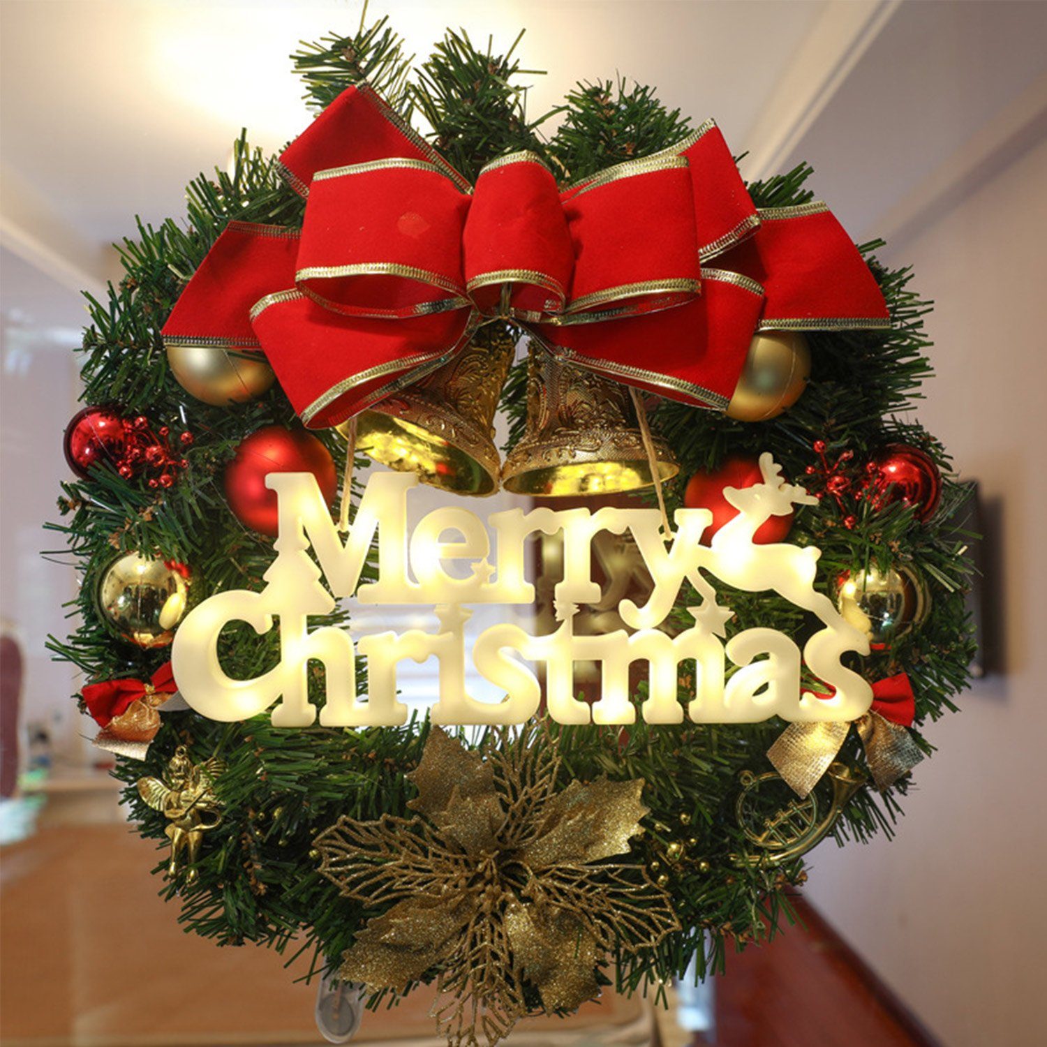 Frohe Weihnachten Baum Rentier Ornament Geschenke mit Make