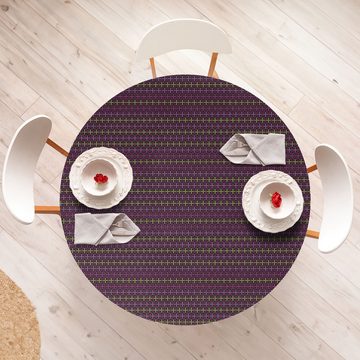 Abakuhaus Tischdecke Rundum-elastische Stofftischdecke, Abstrakt Digital-bunte Streifen