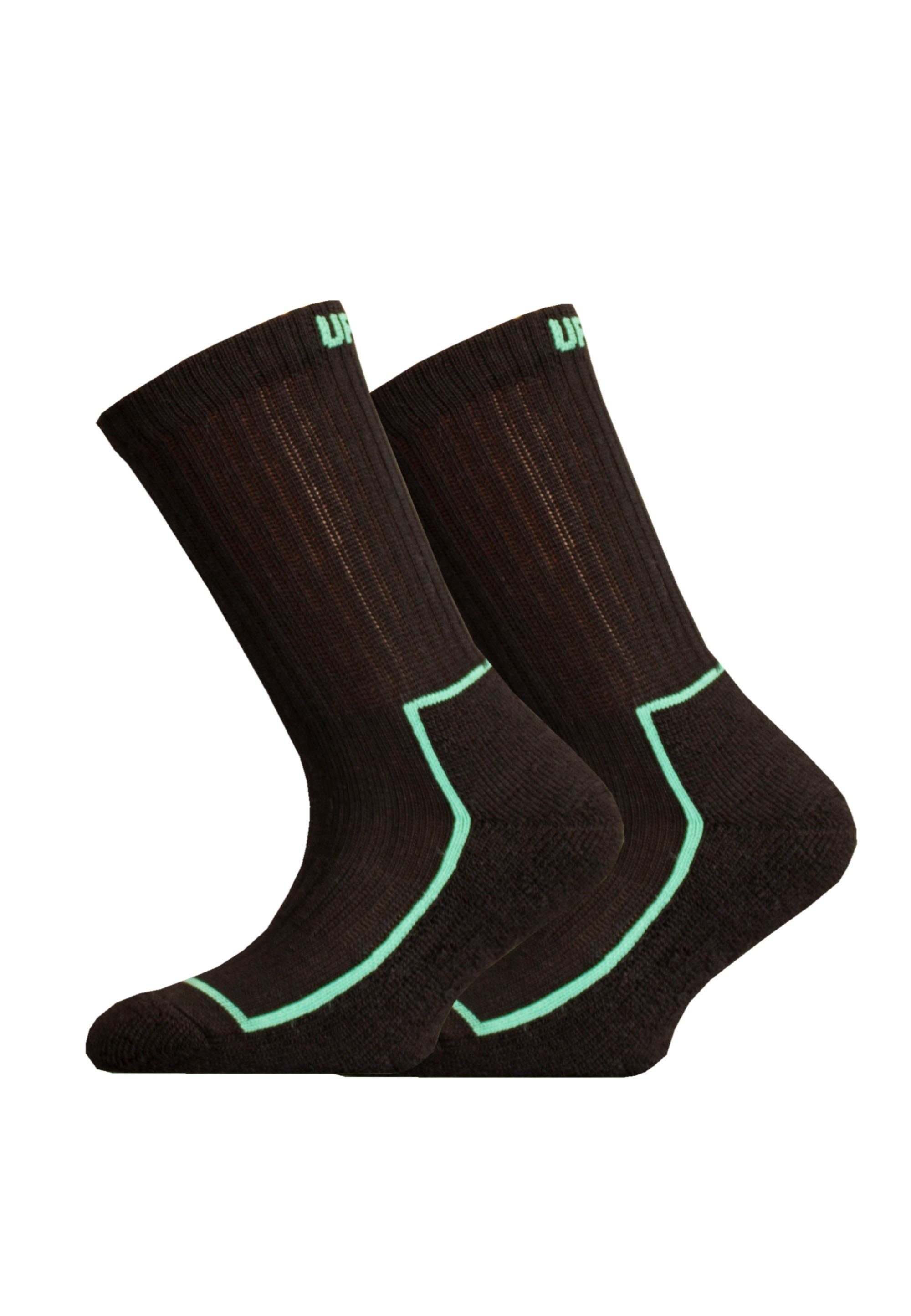 UphillSport Socken SAANA JR Pack schwarz mit 2er (2-Paar) Flextech-Struktur