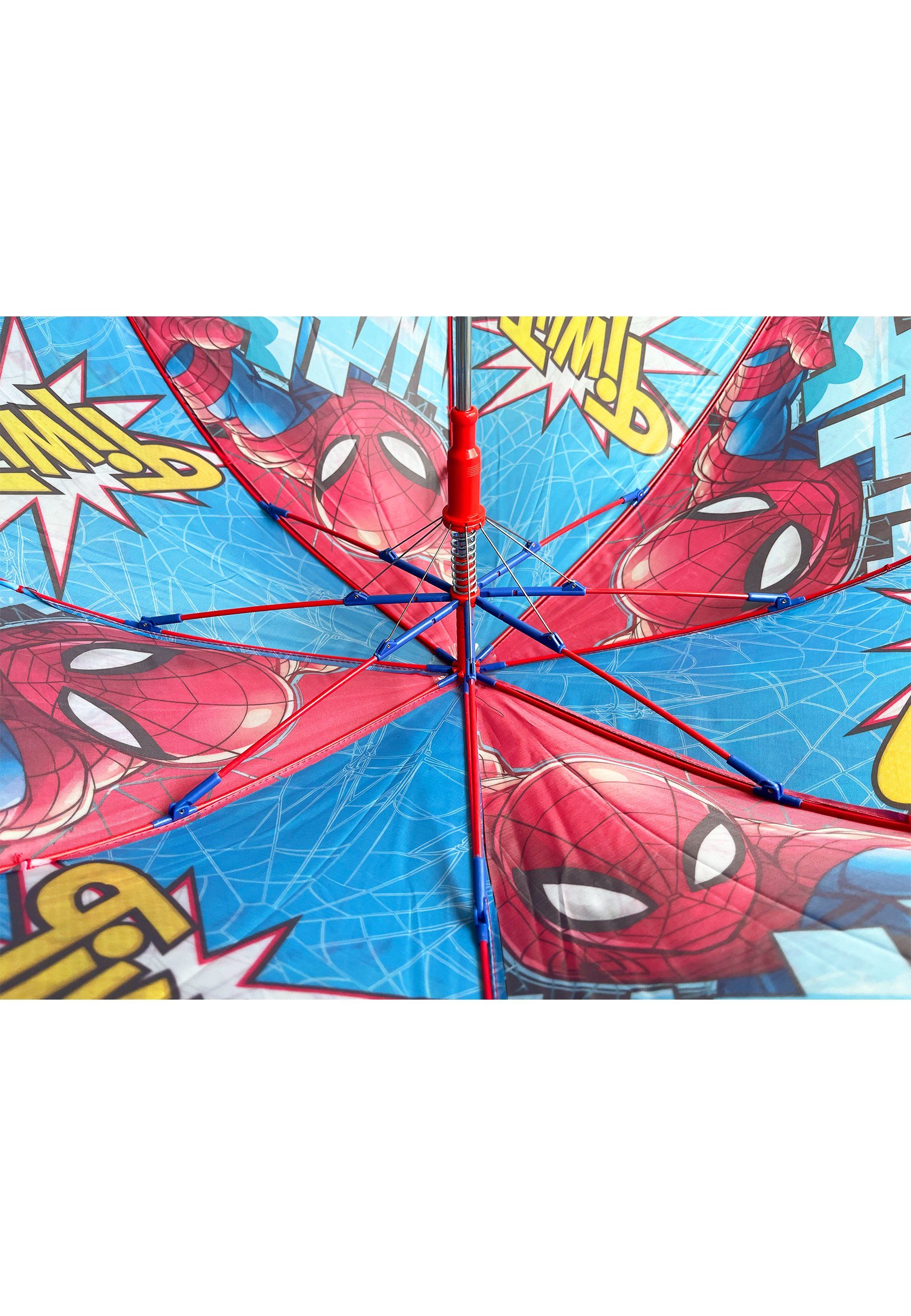 Regenschirm Kinder Stock-Schirm Stockregenschirm Spiderman Kuppelschirm