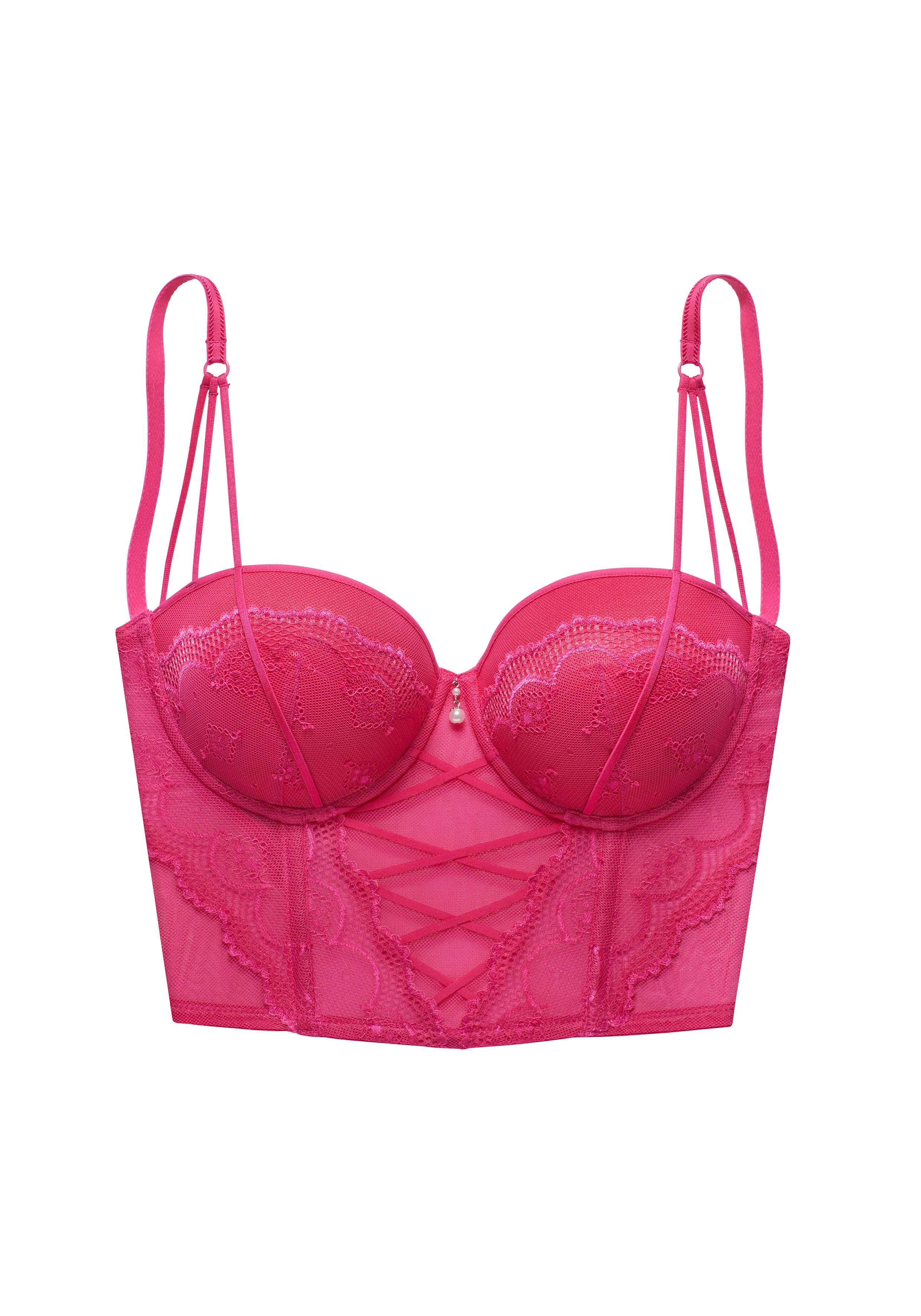 LASCANA Corsage mit Push-up-Kissen im Balconnet-Schnitt, Reizwäsche, sexy Dessous