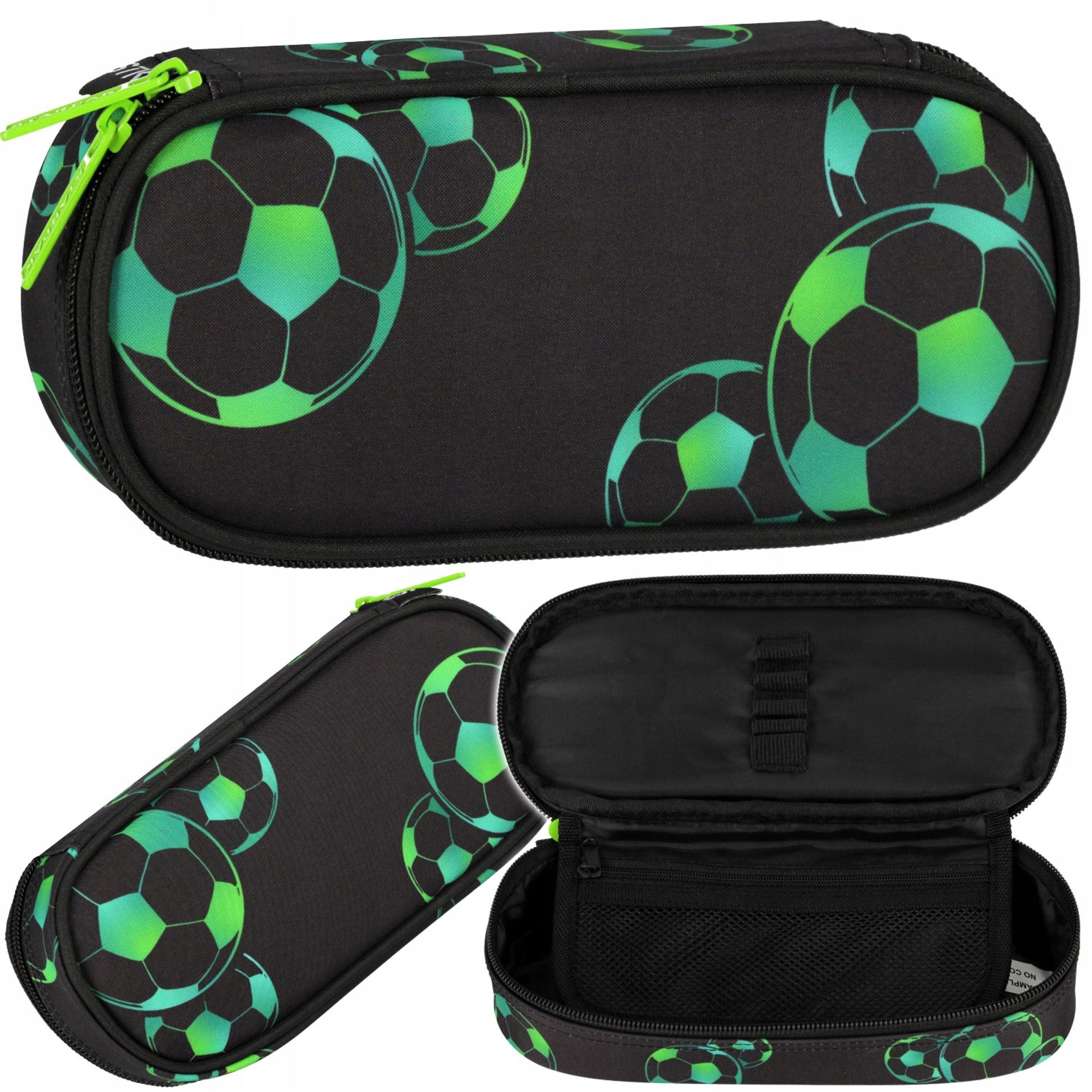 Starpak Federtasche Federmäppchen Jungen Fußball Grün – robust & geräumig