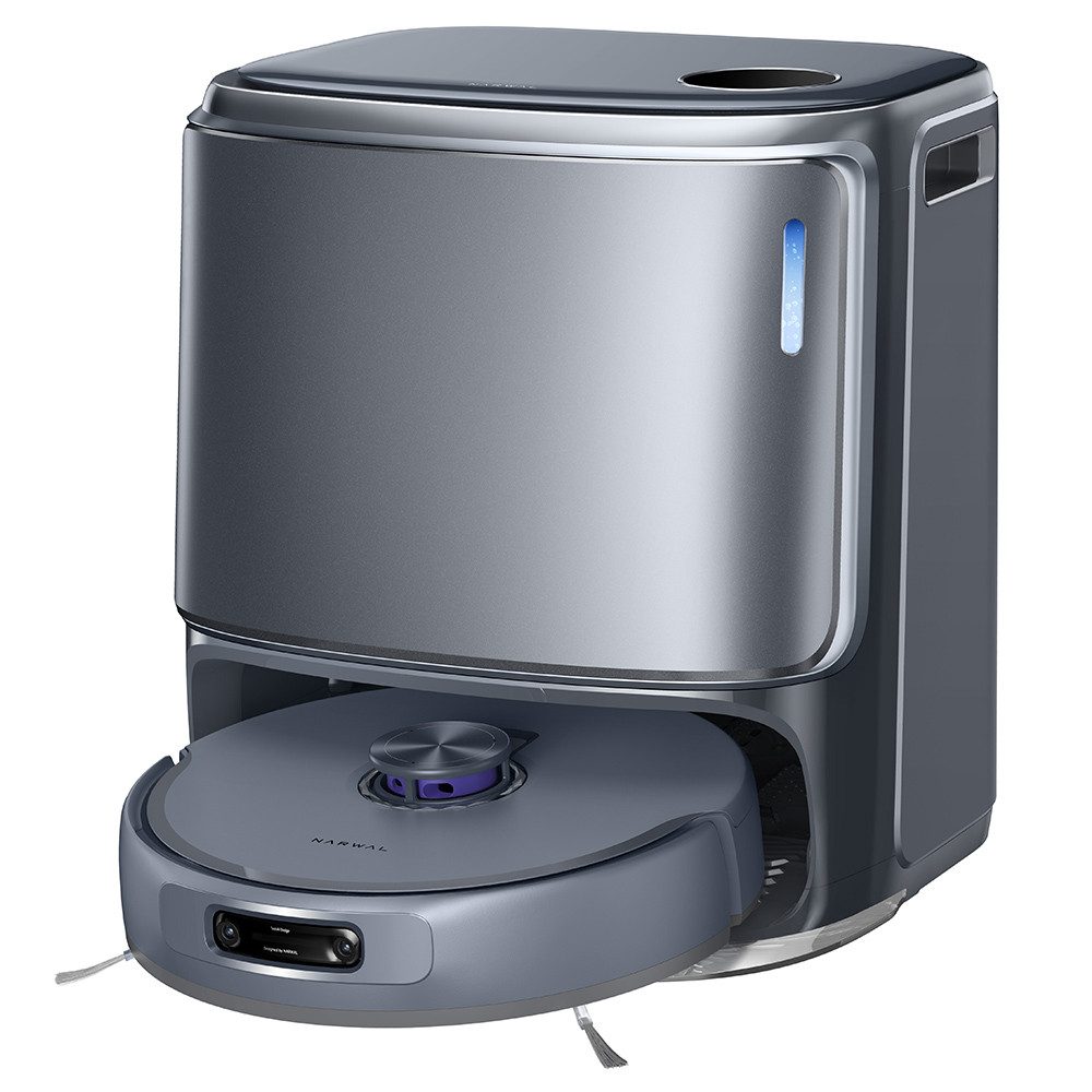 Narwal Saugroboter Freo Z10 Ultra Saugroboter mit Wischfunktion, All-in-One-Basisstation, 65 W, mit Beutel, 18.000Pa Absaugung, DirtSense Technologie, verhedderungsfreie Bürste