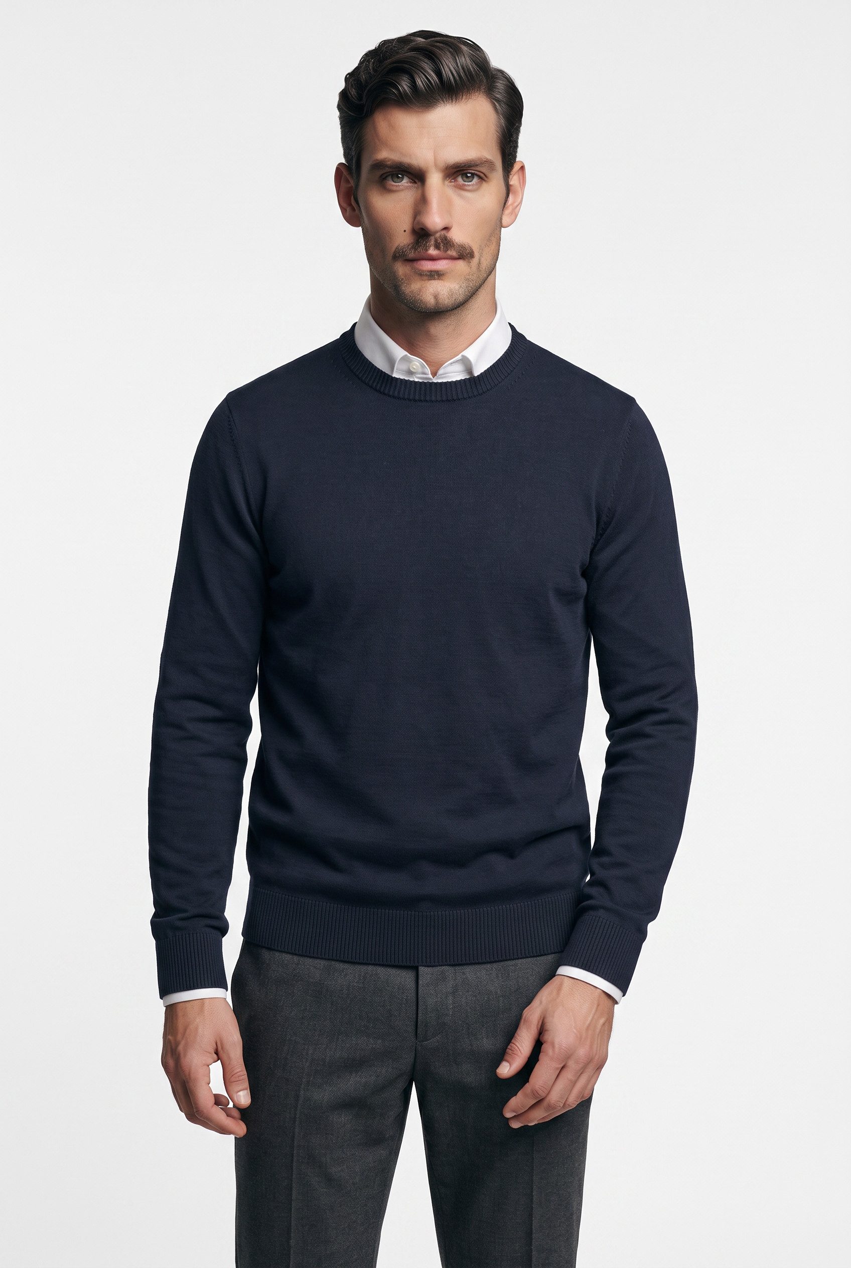 Joop Jeans Strickpullover Pablor mit Rundhalsausschnitt
