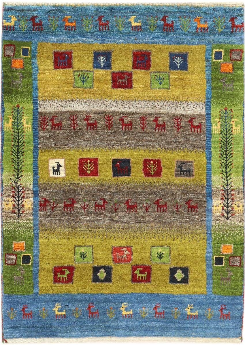 Loribaft Trading, 65x95 mm Handgeknüpfter 12 Nain Nature Moderner, Perser rechteckig, Gabbeh Höhe: Orientteppich