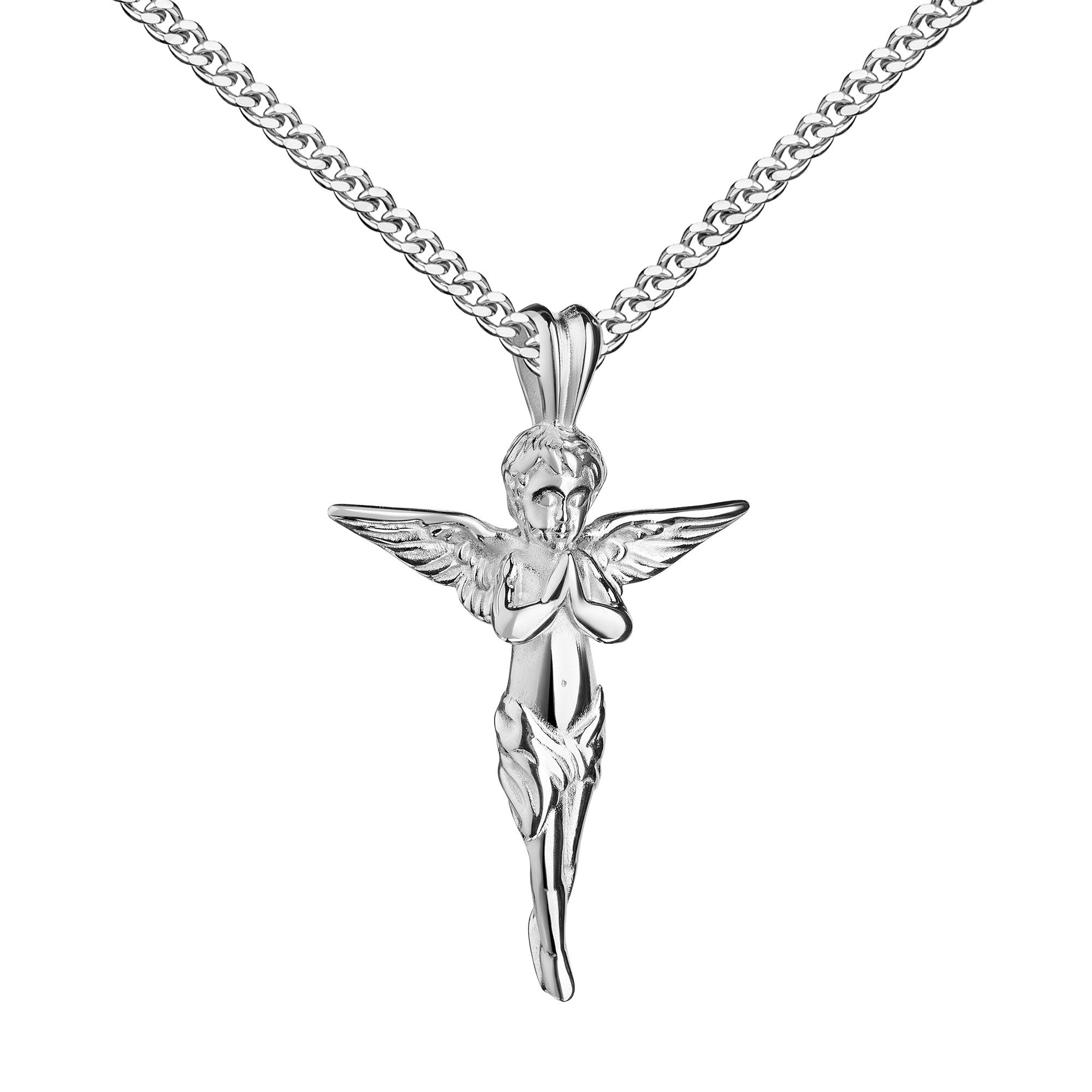Kreuzkette Kreuzanhänger Engel-Kreuz 925 Sterlingsilber - Made in Germany