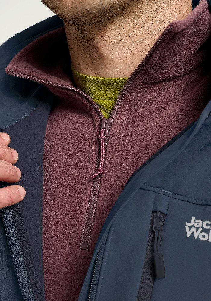 Jack Wolfskin Outdoorjacke WILD WINDS JKT M mit flexiblem Obermaterial aus Polyester und Elasthan – Bild 4 von 5