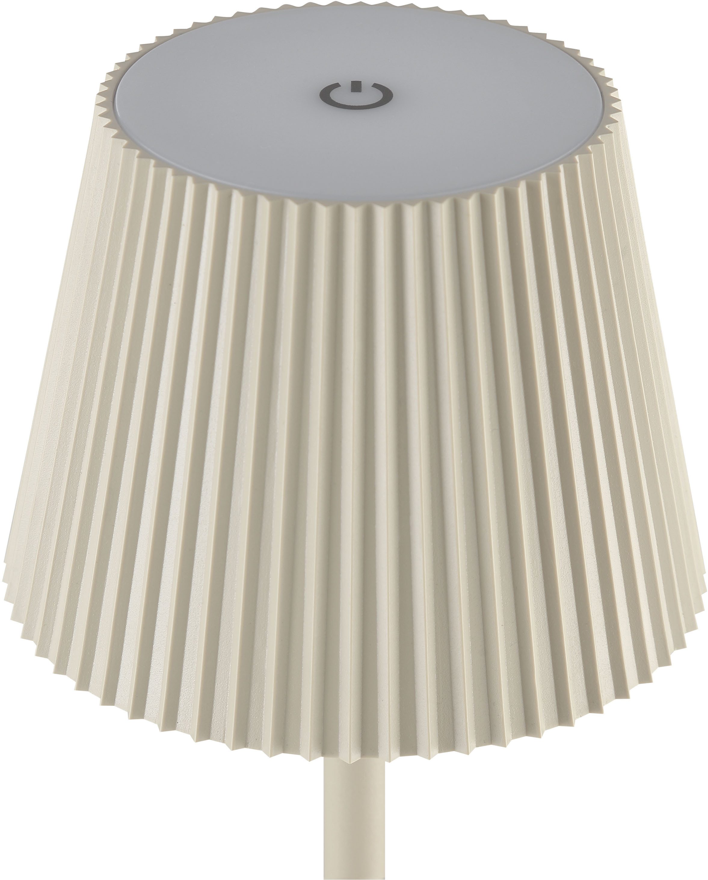 OTTO home LED Außen-Stehlampe Helliot, mehrere Helligkeitsstufen, LED fest integriert, Warmweiß, LED Akku-Leuchte, 125 cm, 340 lm, 3000K, Touchdimmer