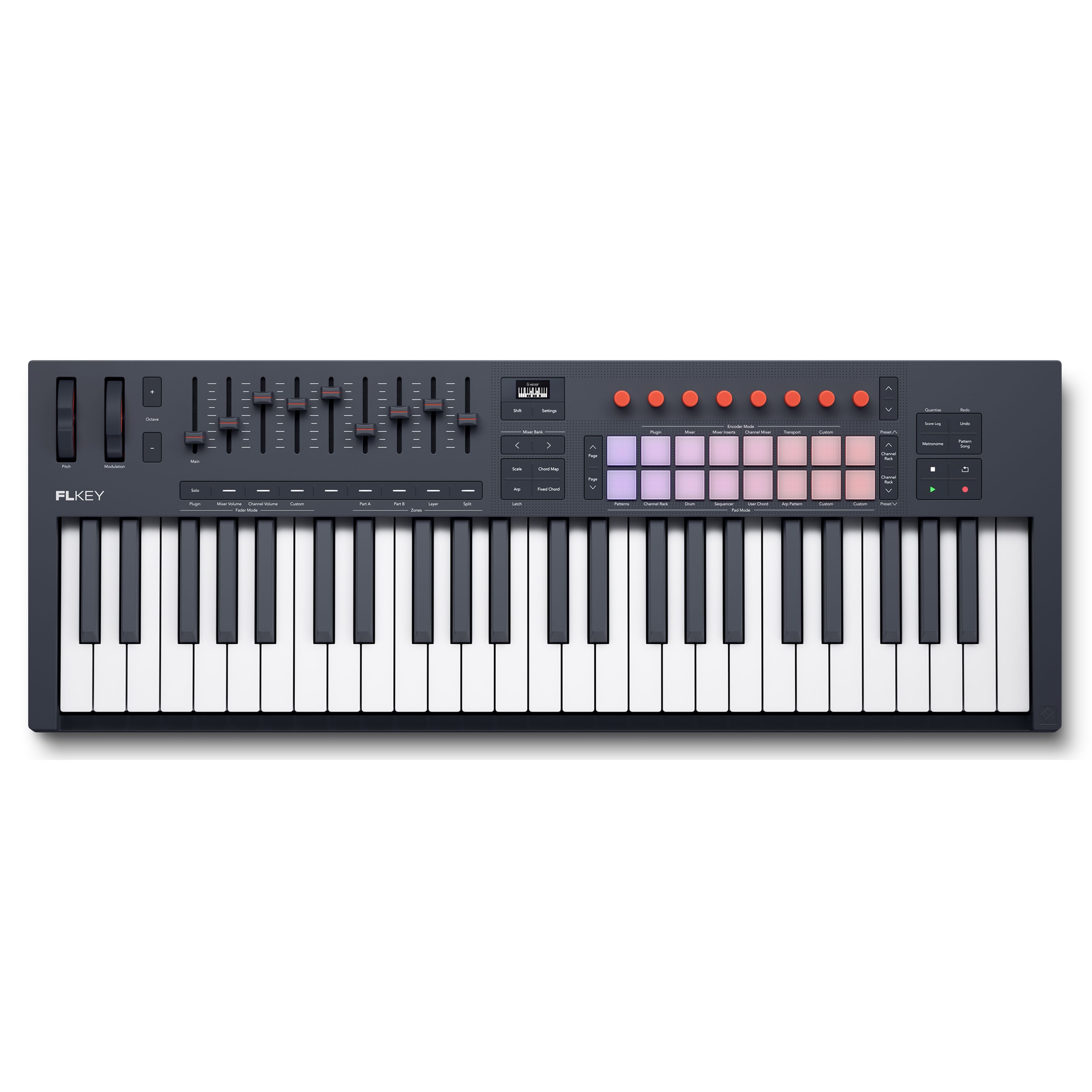 Novation Masterkeyboard (Masterkeyboards, MIDI-Keyboard 49), FLkey 2 49 - Midi Keyboard