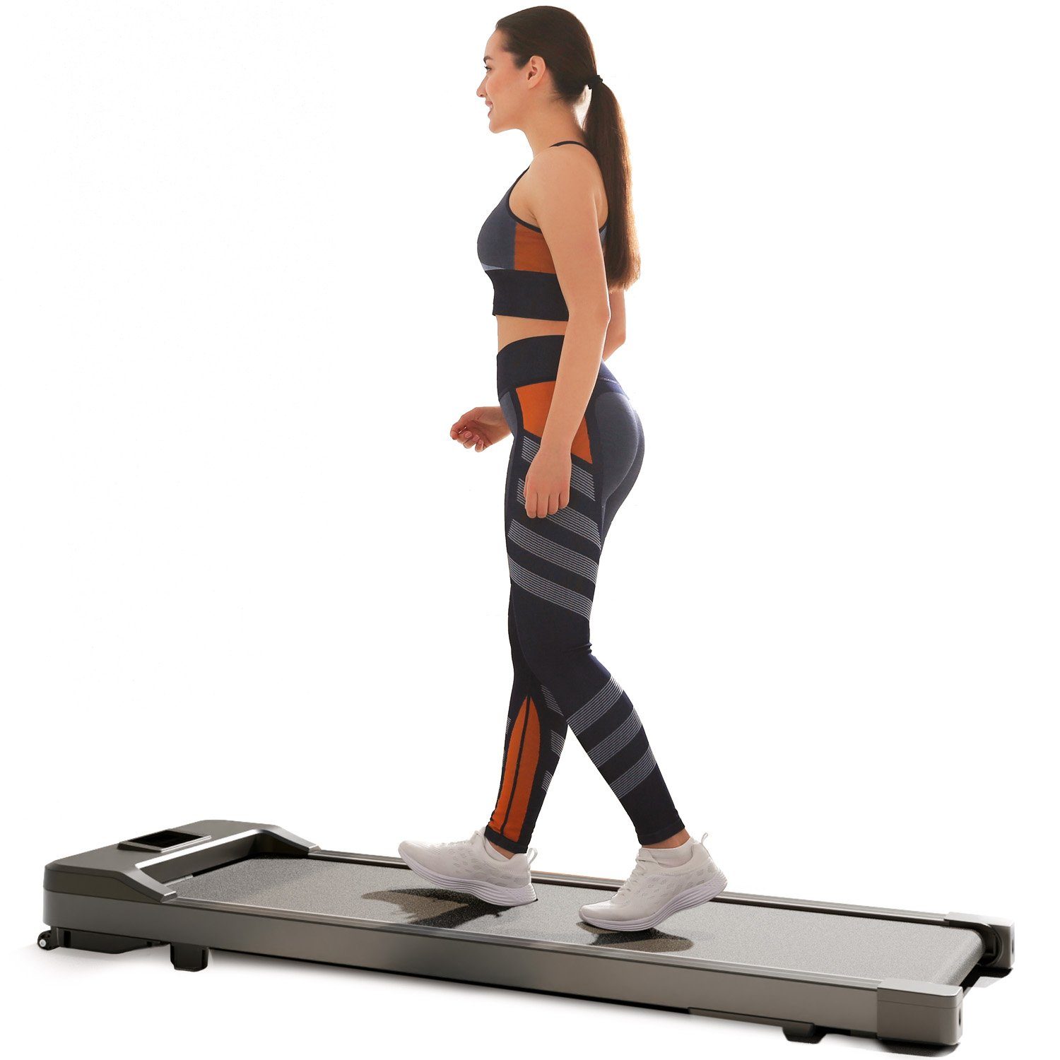 Letix Sports Laufband DeskWalk Motorisiertes Fitnessgerät (mit LCD-Display, Schreibtisch Heimtrainer Elektrisch für zu Hause und Büro)