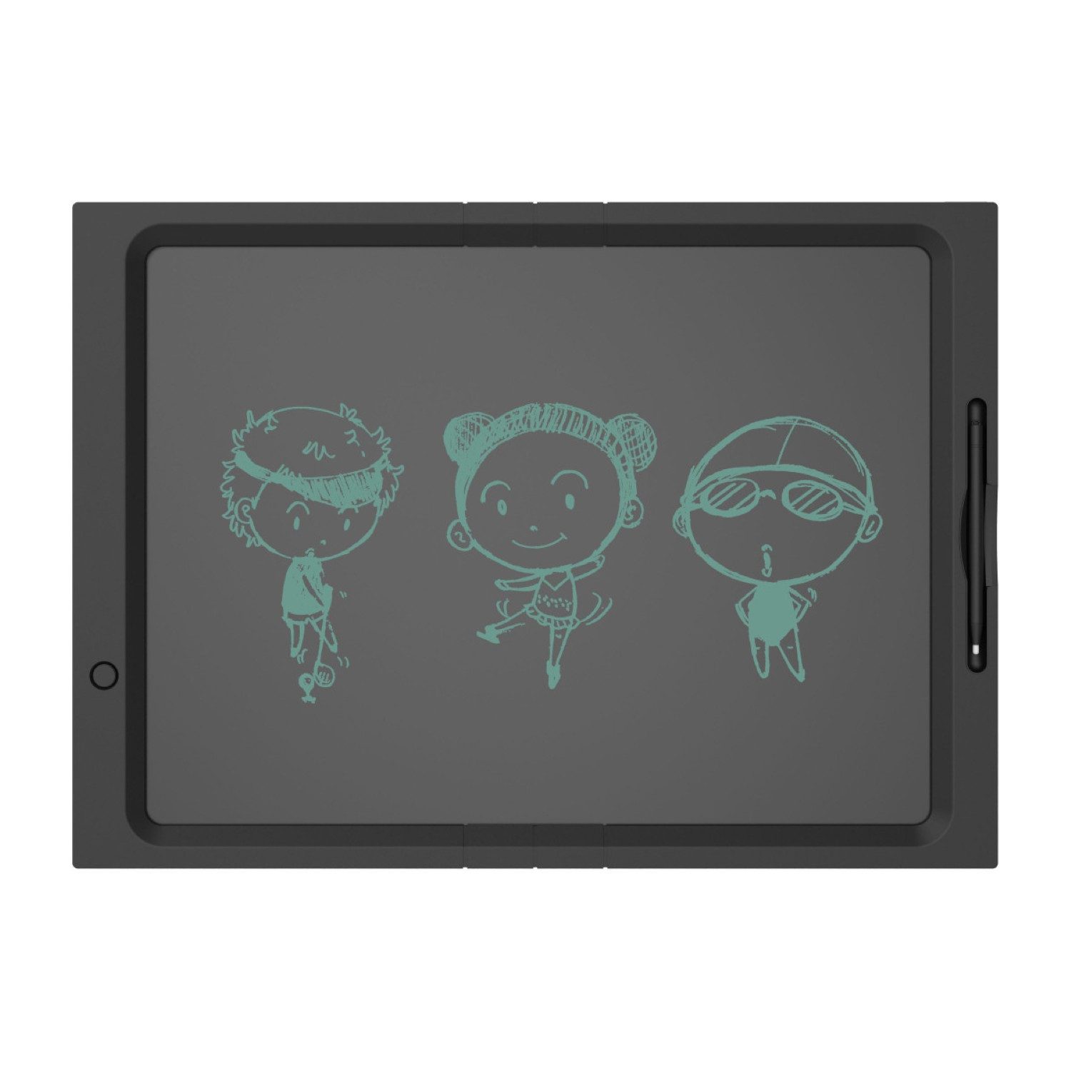 myFirst Zaubertafel 21" LCD Zeichenbrett Dual Display Sketch Board, (Set, mit Zubehör), LCD Tafel Tablet PC Kinder Pad Whiteboard Staffelei Skizzenbrett