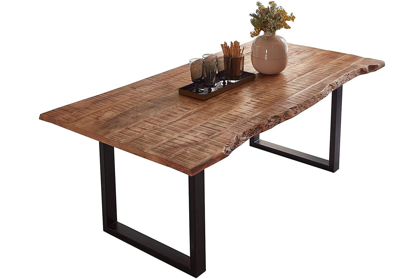 Loreno® Baumkantentisch Norina, massives Mangoholz, Baumkante, günstig online kaufen
