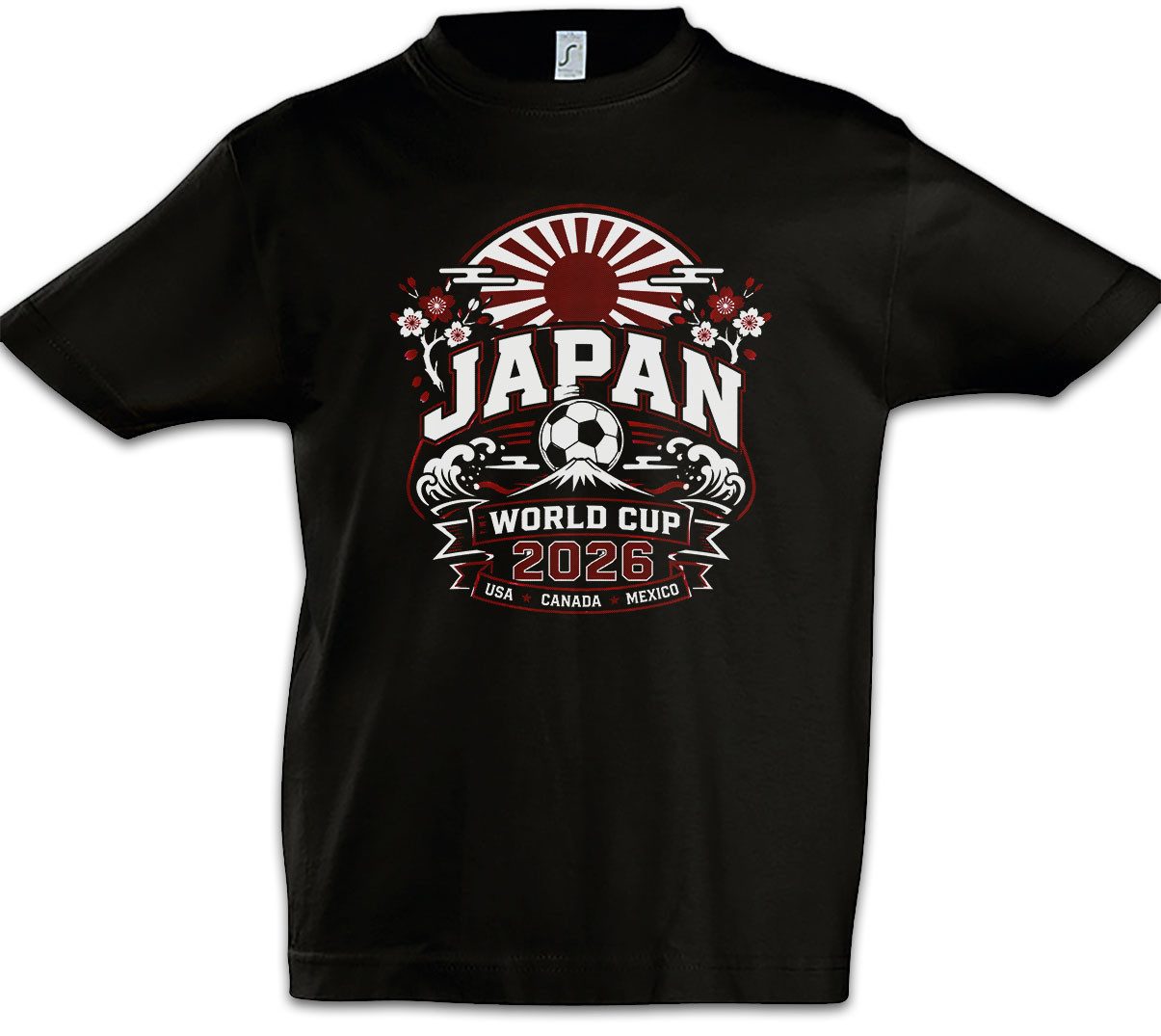 Urban Backwoods Print-Shirt Team Japan 1 Kinder T-Shirt Nipponurai Sakura Tokyo Bushido (1-tlg) RisingSun Fußball WM Soccer