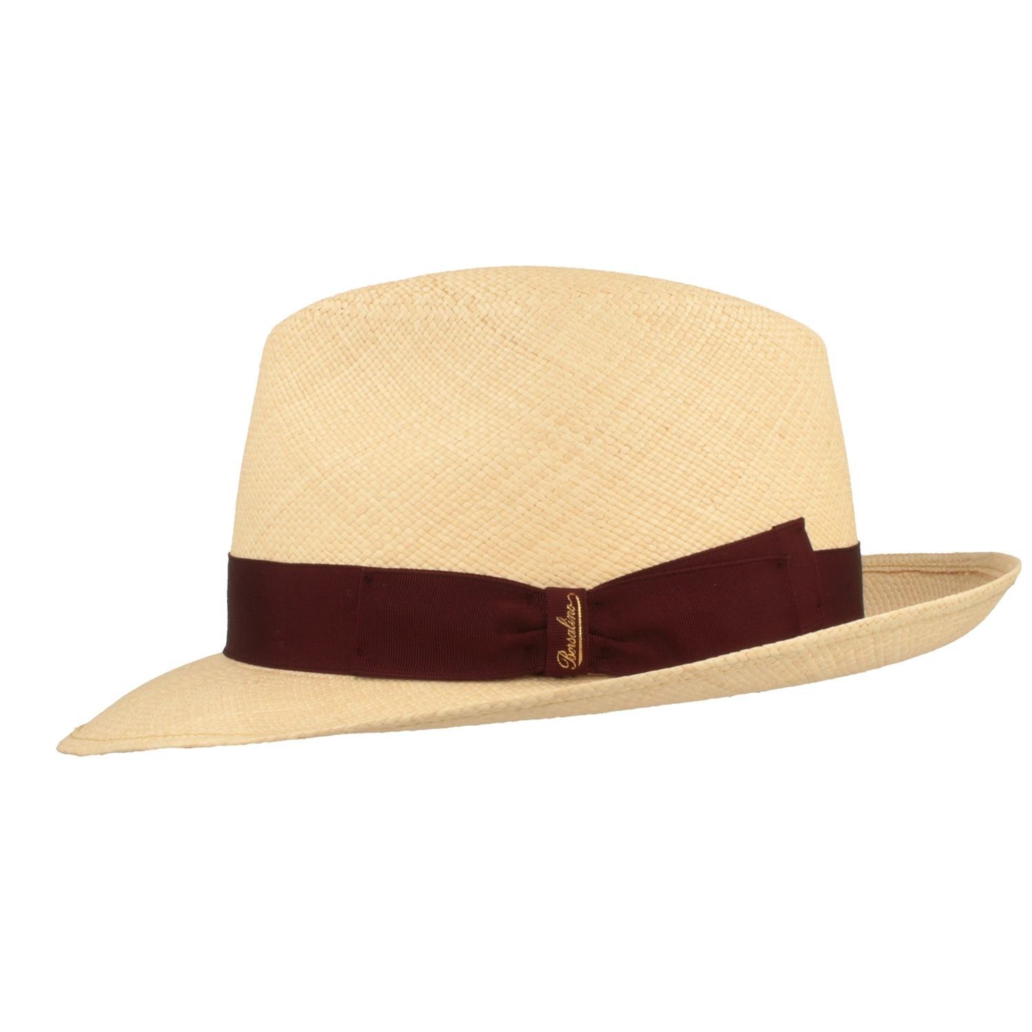 Borsalino Strohhut hochwertiger handgeflochtener Panama Hut günstig online kaufen