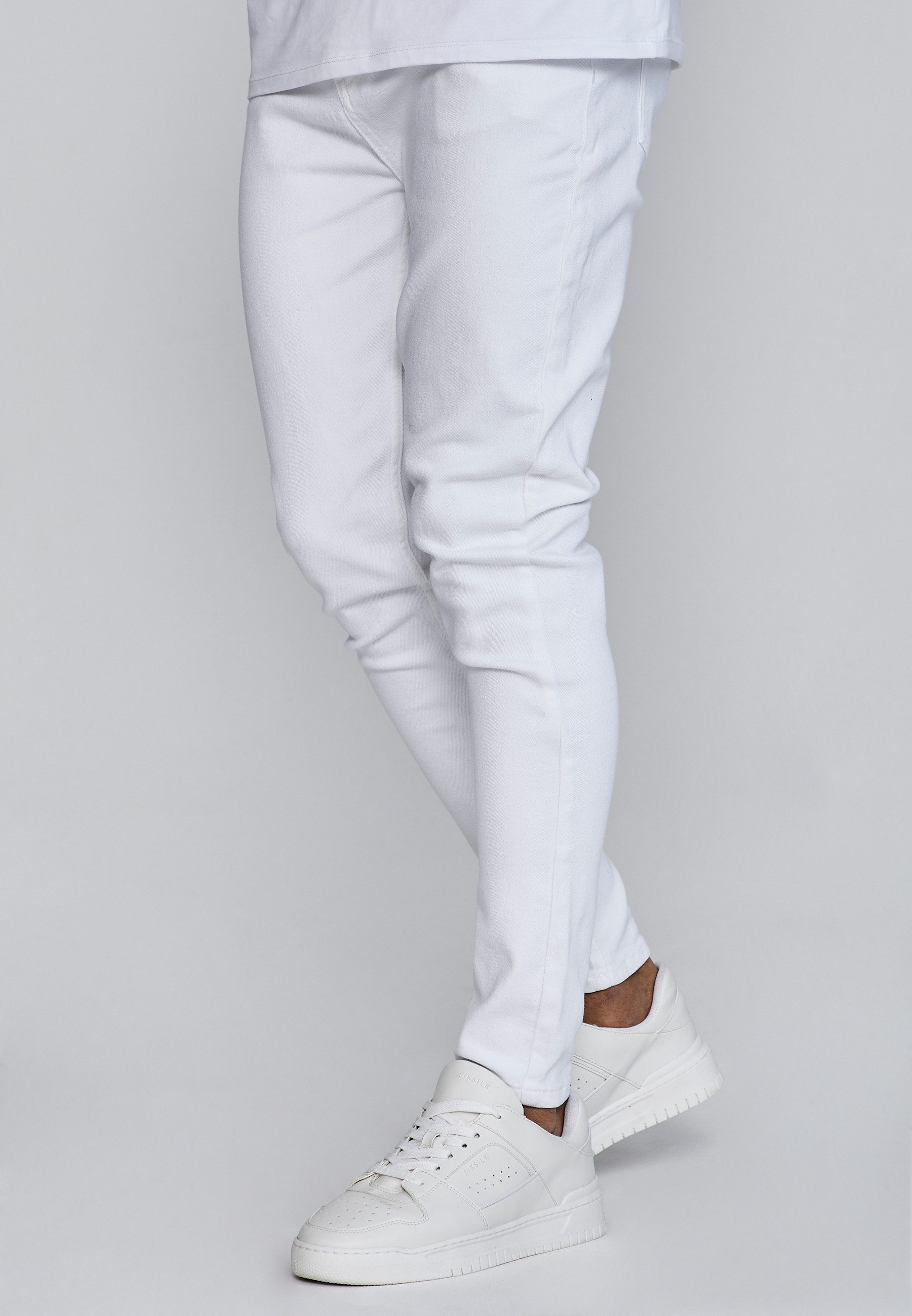 Siksilk Skinny-fit-Jeans SikSilk Herren Weiße Skinny Jeans