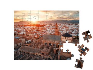 puzzleYOU Puzzle Córdoba bei Sonnenuntergang, Spanien, 48 Puzzleteile, puzzleYOU-Kollektionen Spanien