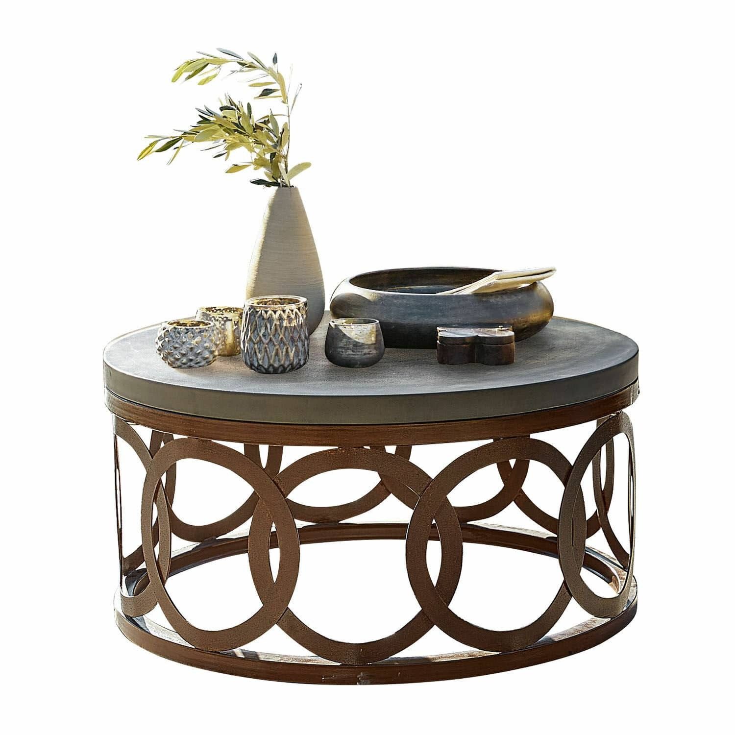 Mirabeau Gartentisch Couchtisch Boécourt antikbraun/grau