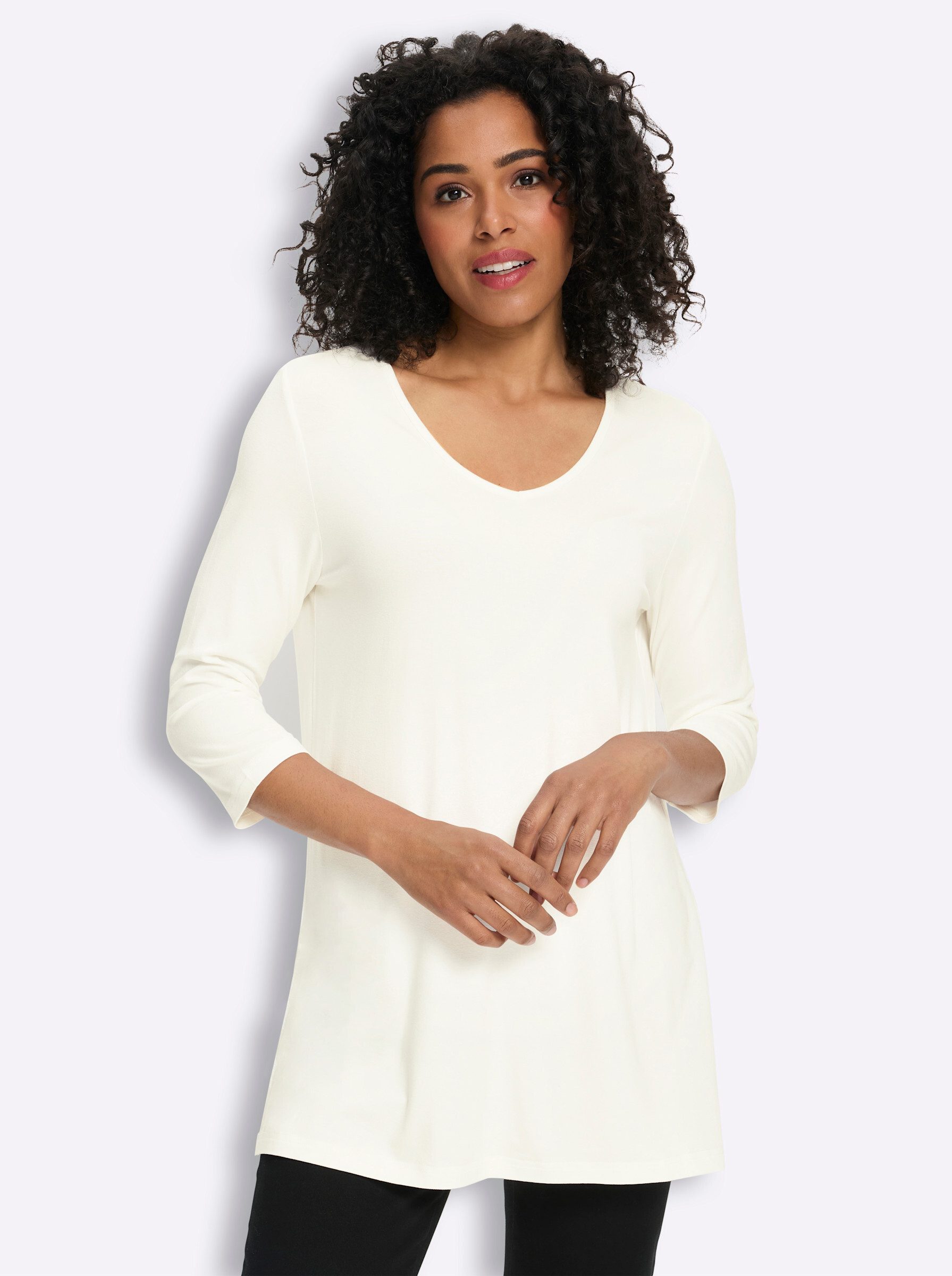 Sieh an! T-Shirt Longshirt 3/4-Arm