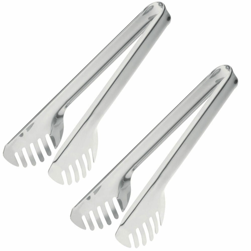 Spaghettizange /Salat-/Servierzangen, 2 Stk, Länge: je 23,8 cm, Rostfreier Edelstahl