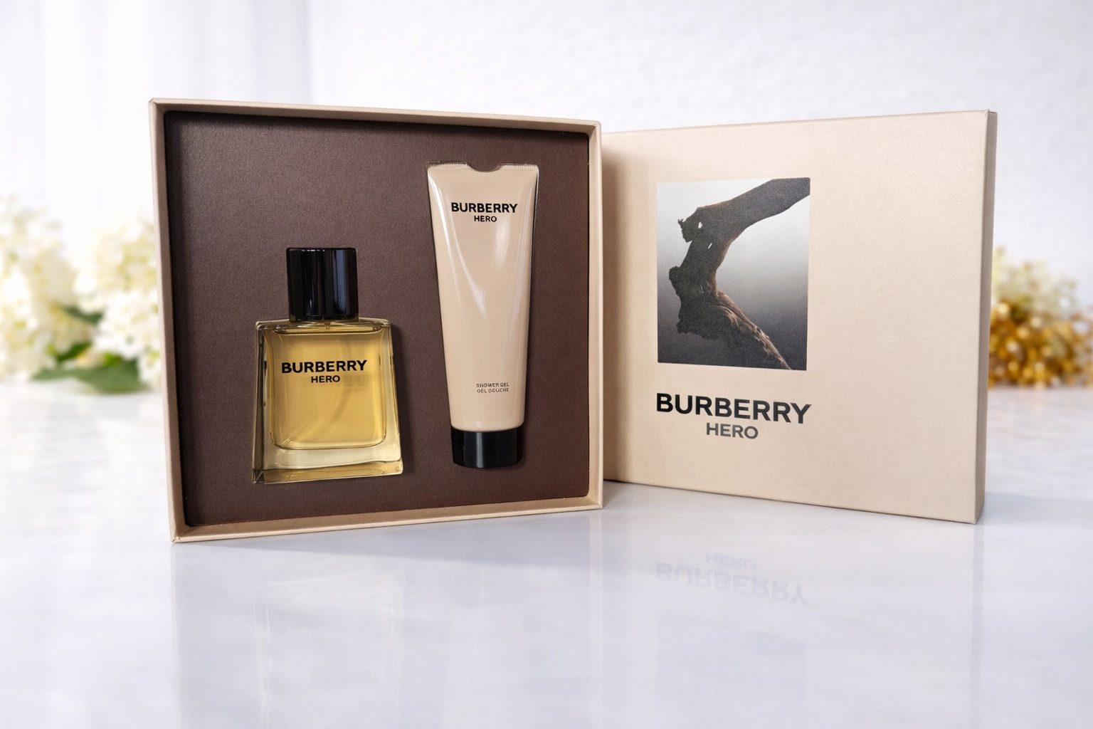 BURBERRY Eau de Toilette Burberry Hero Eau de Toilette für Herren - 50 ml & Duschgel 75 ml