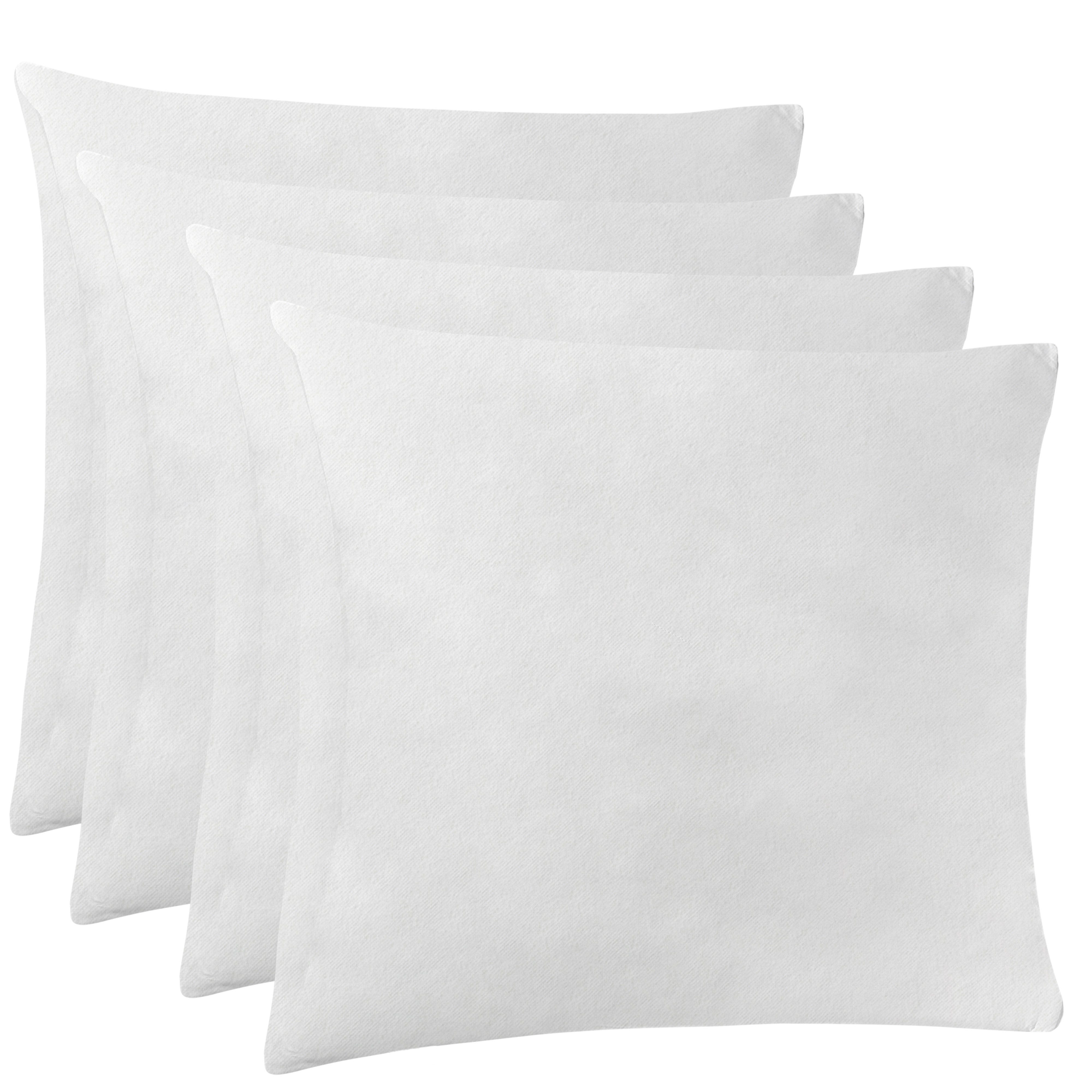 LILENO HOME Подушкиfüllung Vlieskissen in verschiedenen Größen - Made in Germany, 4er Set Подушкиfüllung 30x30 cm, waschbar - 40°C, allergikerfreundlich