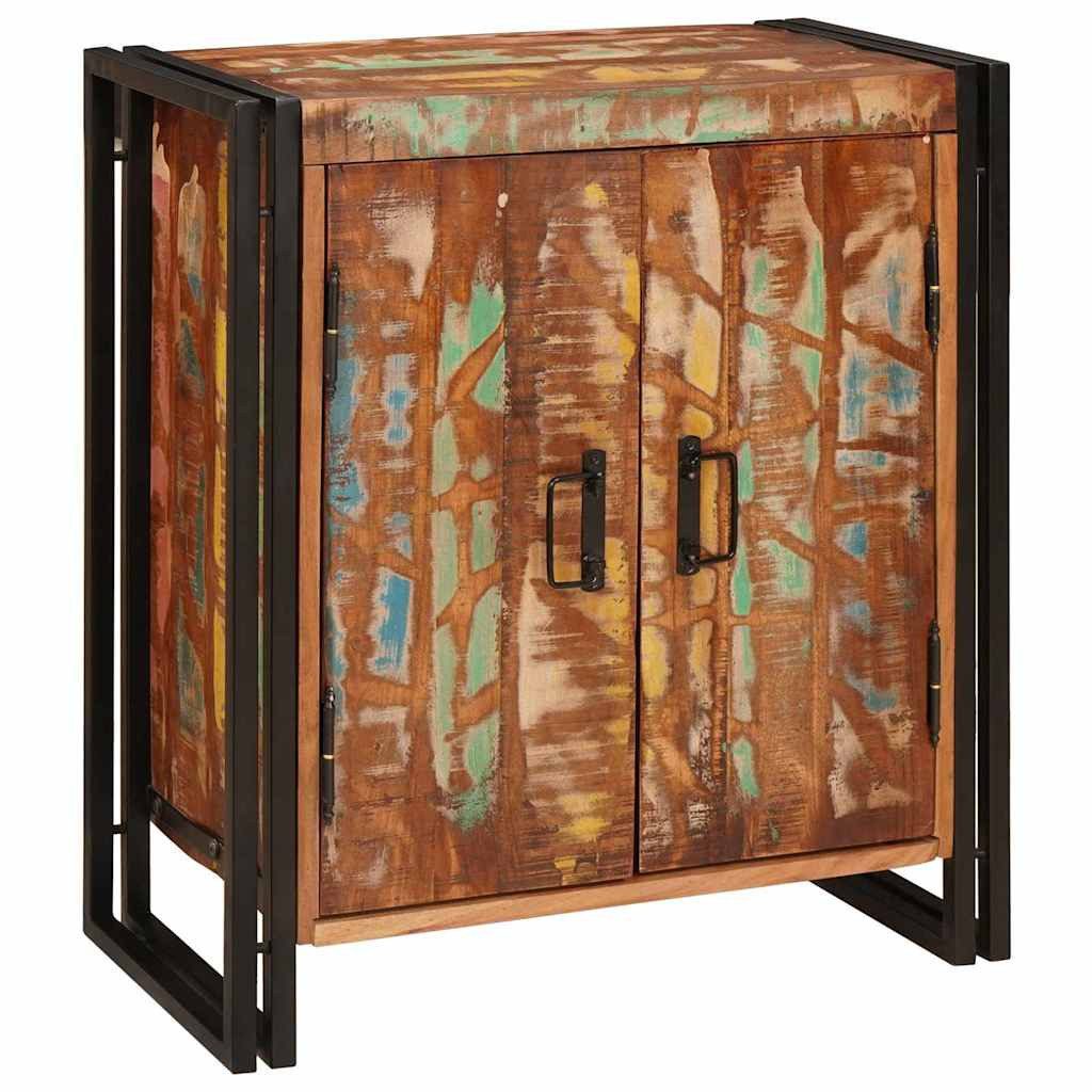 vidaXL Nachttisch Nachttisch Mehrfarbig 66 x 35 x 76 cm Massives Altholz (1-St)