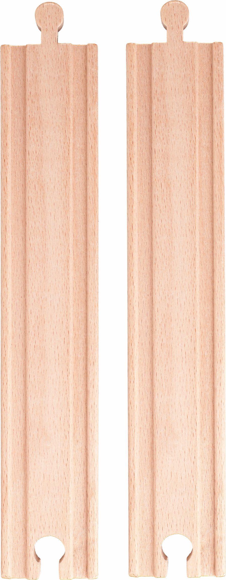Woodyland Spielzeugeisenbahn-Schiene 3x90562 Zubehör 6 gerade Schienen für alle gängigen Holzeisenbahnen