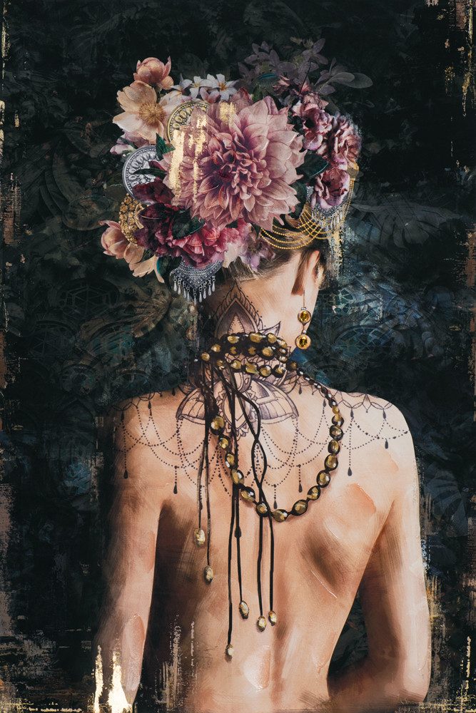 ArtUniverse Gemälde Rückenansicht Schönheit 80x120cm, Rückenansicht Eleganz günstig online kaufen