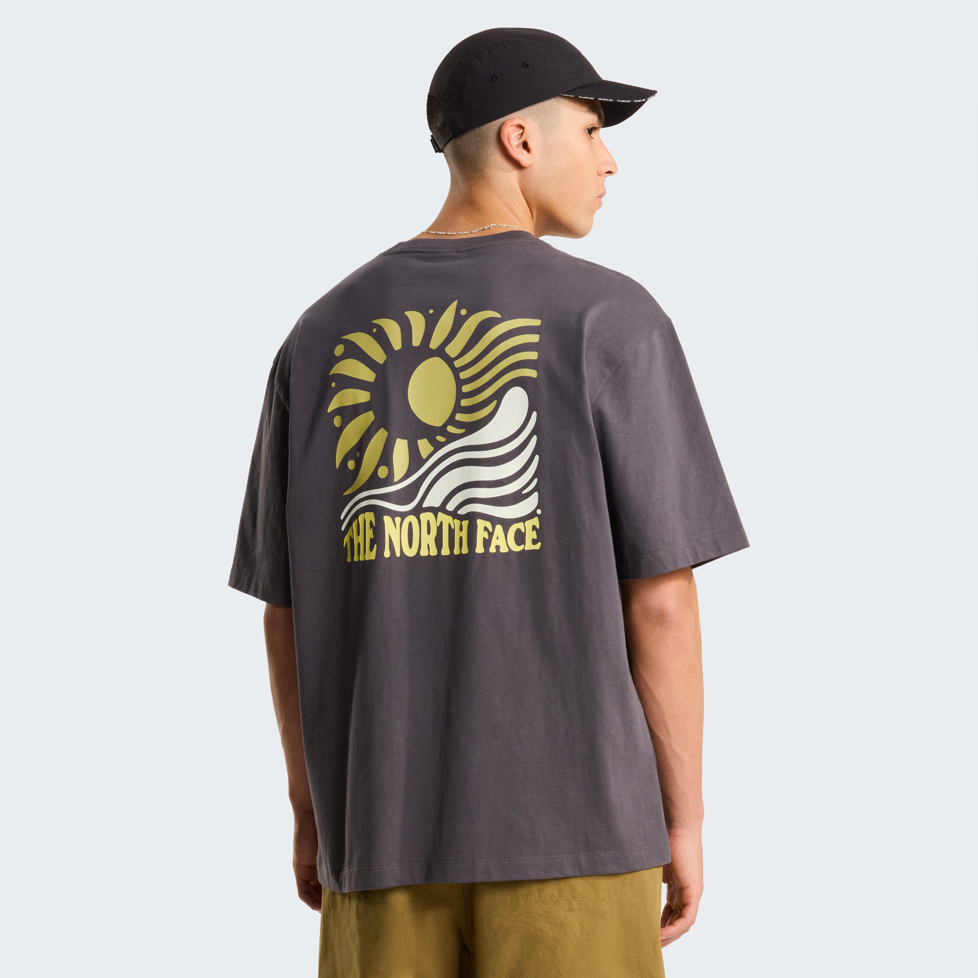 The North Face T-Shirt M SUN OVERSIZE SHORT SLEEVE TEE-GRAPHIC sportlicher Stil, Kurzarm, für sportliche Aktivitäten und Freizeit