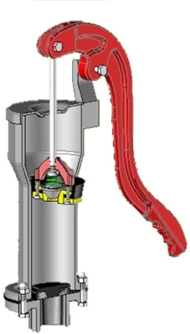 Uzman Wasserpumpe 1 1/2 Zoll Schwengelpumpe Hand-Gartenpumpe Handpumpe Brunnenpumpe