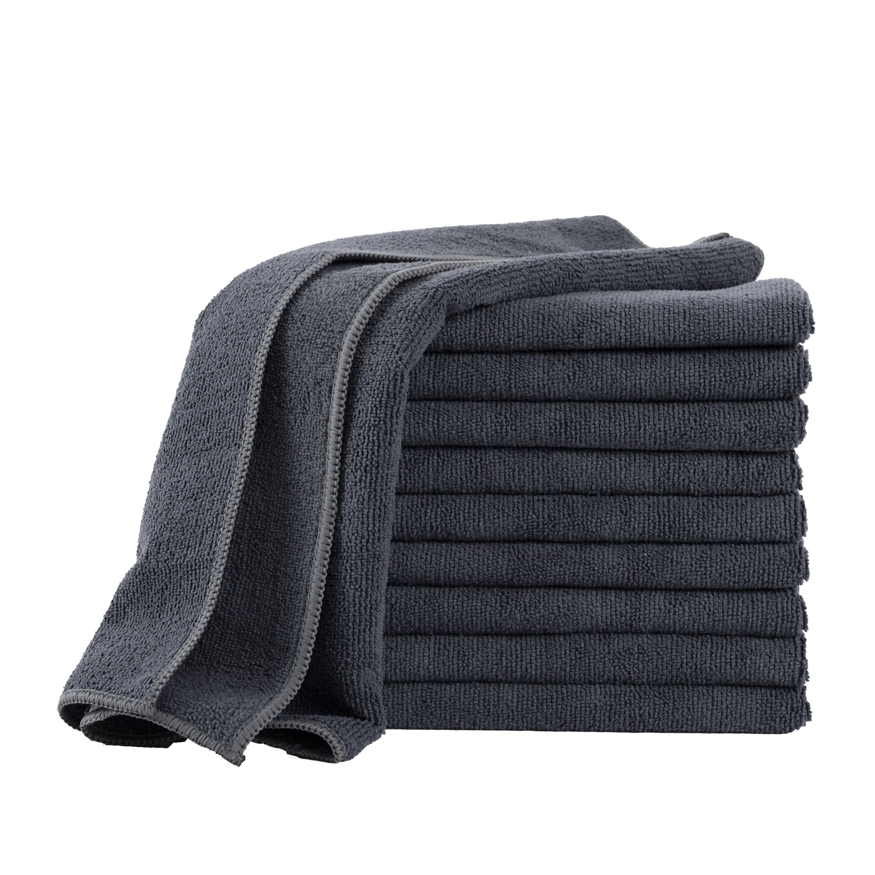 Zestri Geschirrtuch Mikrofaser Handtuch 40x40 cm im Set, Microfaser Putzlappen, fusselfrei streifenfrei, Reinigungstücher