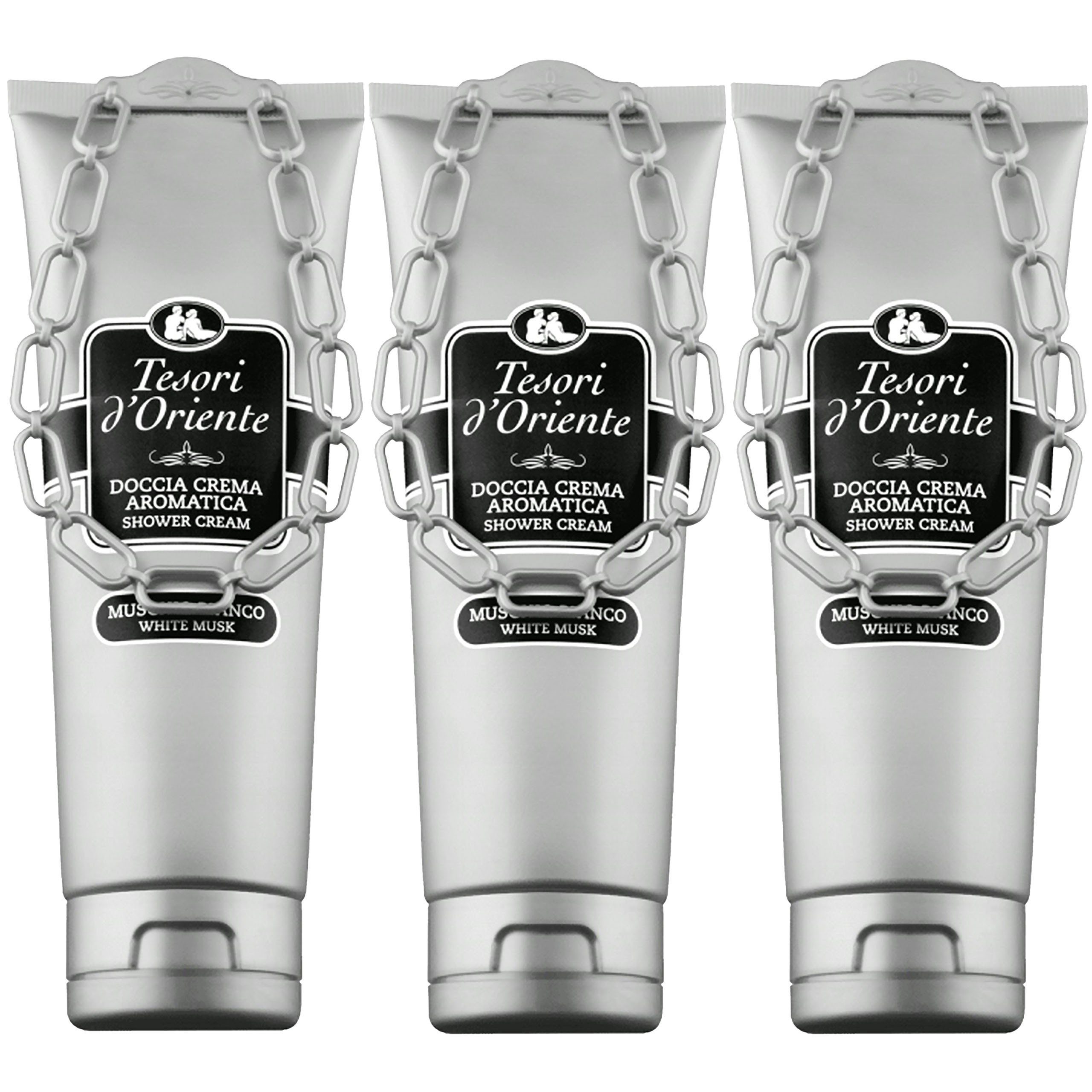 Tesori d´Oriente Duschgel Tesori d'Oriente Duschgel Weißes Moschus 250ml, 3-tlg.