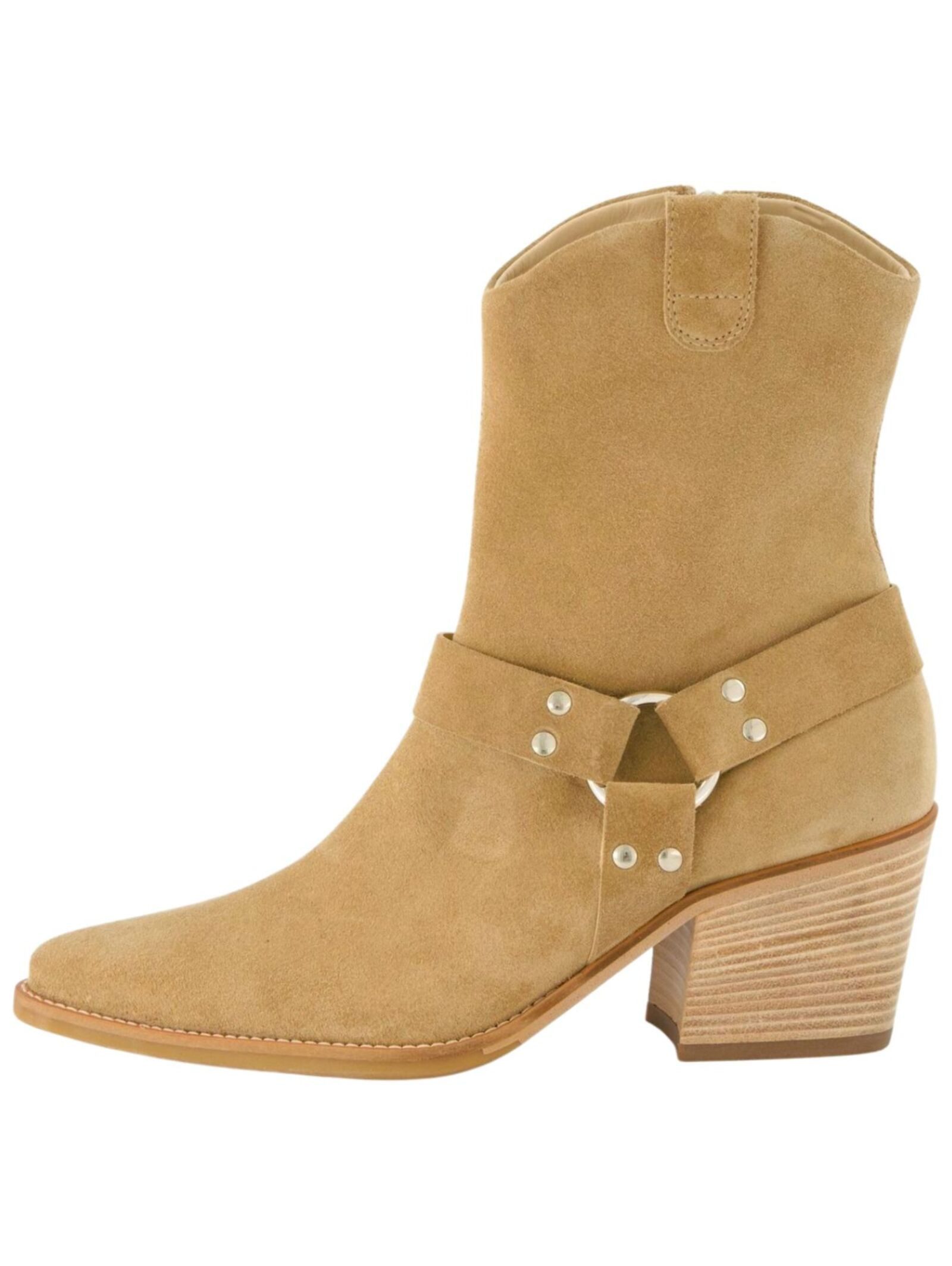 Paul Green Paul Green Stiefelette Veloursleder Bikerboots